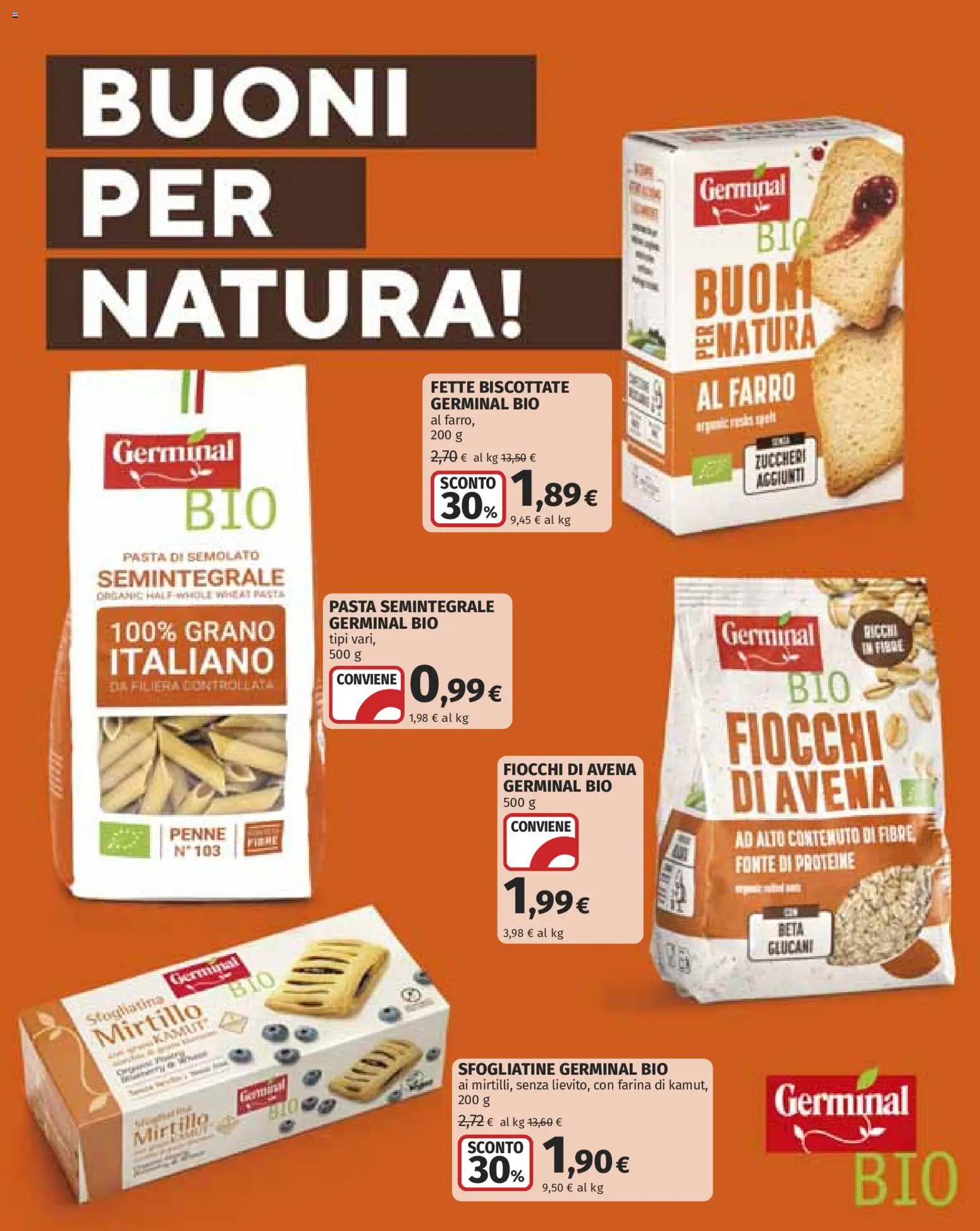 Volantino Ipercoop del 10/09/2026 | Pagina: 48 | Prodotti: Farina, Fette biscottate, Penne, Farro