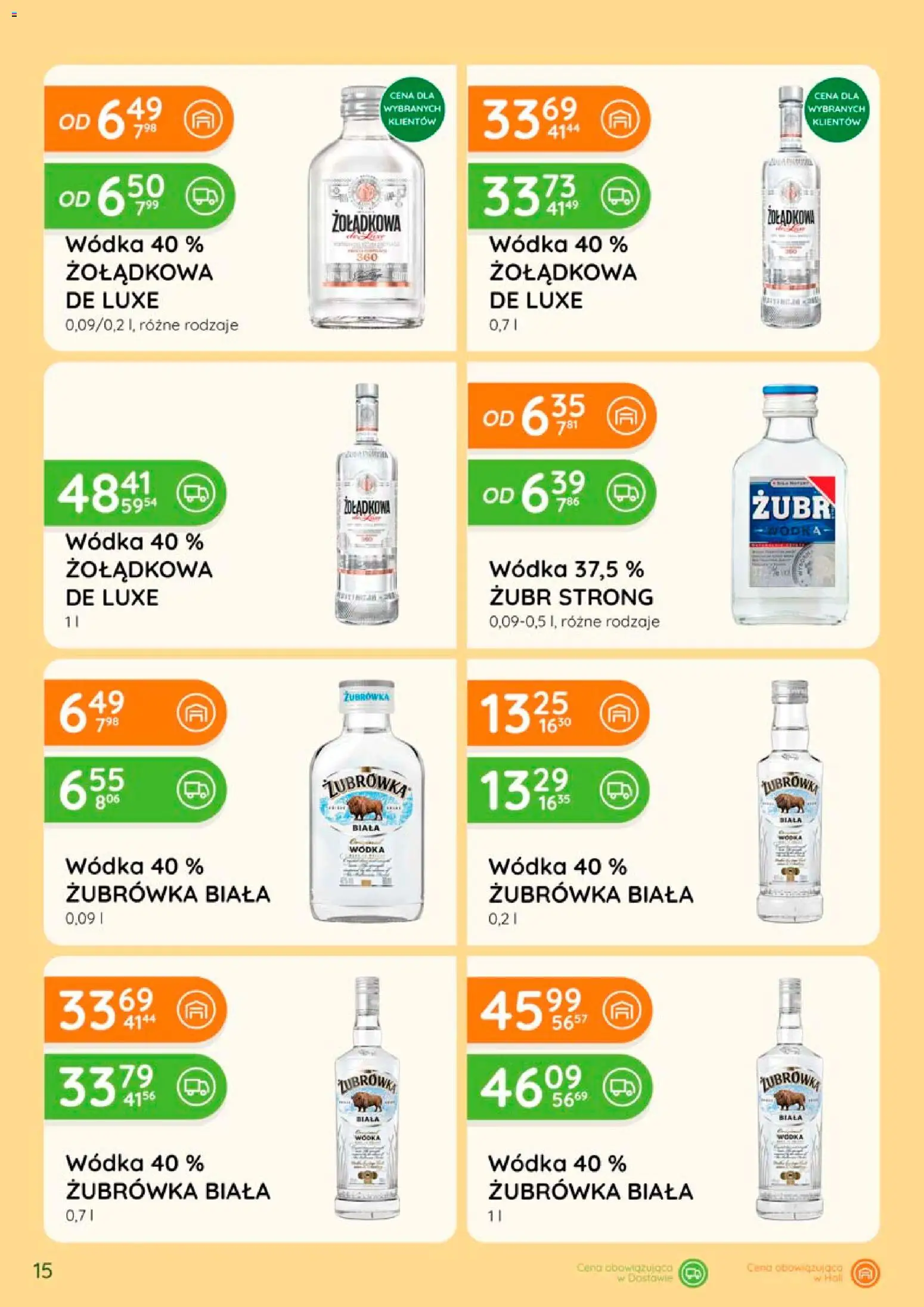 Eurocash gazetka - Katalog Alkoholowy od 01.08.2026 | Strona: 15 | Produkty: Żubrówka, Wódka