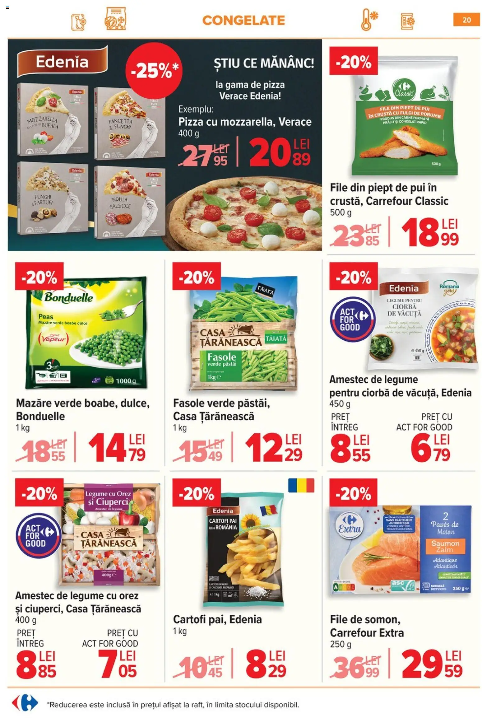 Noul catalog Carrefour – valabil de la 10.06.2026 | Pagină: 20 | Produse: Mazăre, Hacıyatmaz Kedi Oyuncağı, Orez, Fulgi