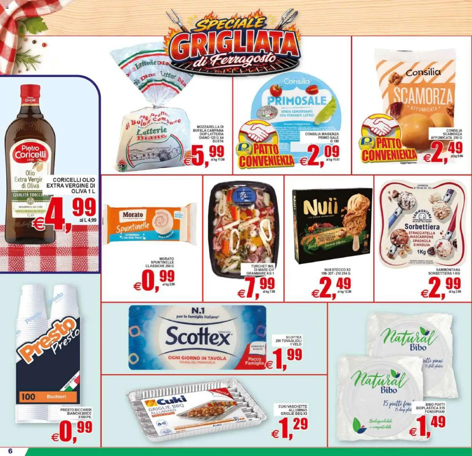 Volantino Pewex del 12/08/2026 | Pagina: 6 | Prodotti: Noci, Mascarpone, Alluminio, Olio di Oliva