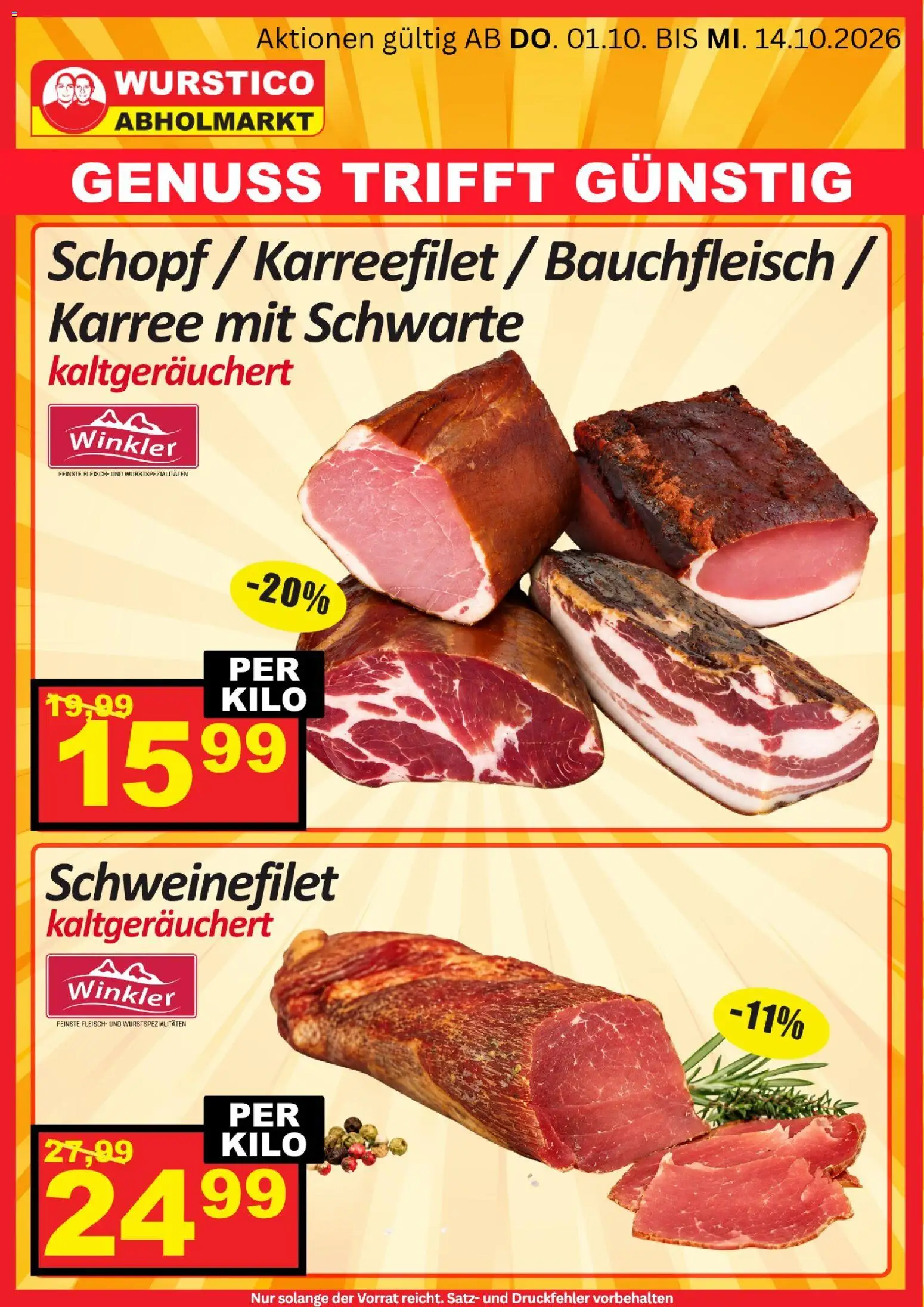Wurstico Abholmarkt Flugblatt gültig ab 01.10.2026 | Seite: 4