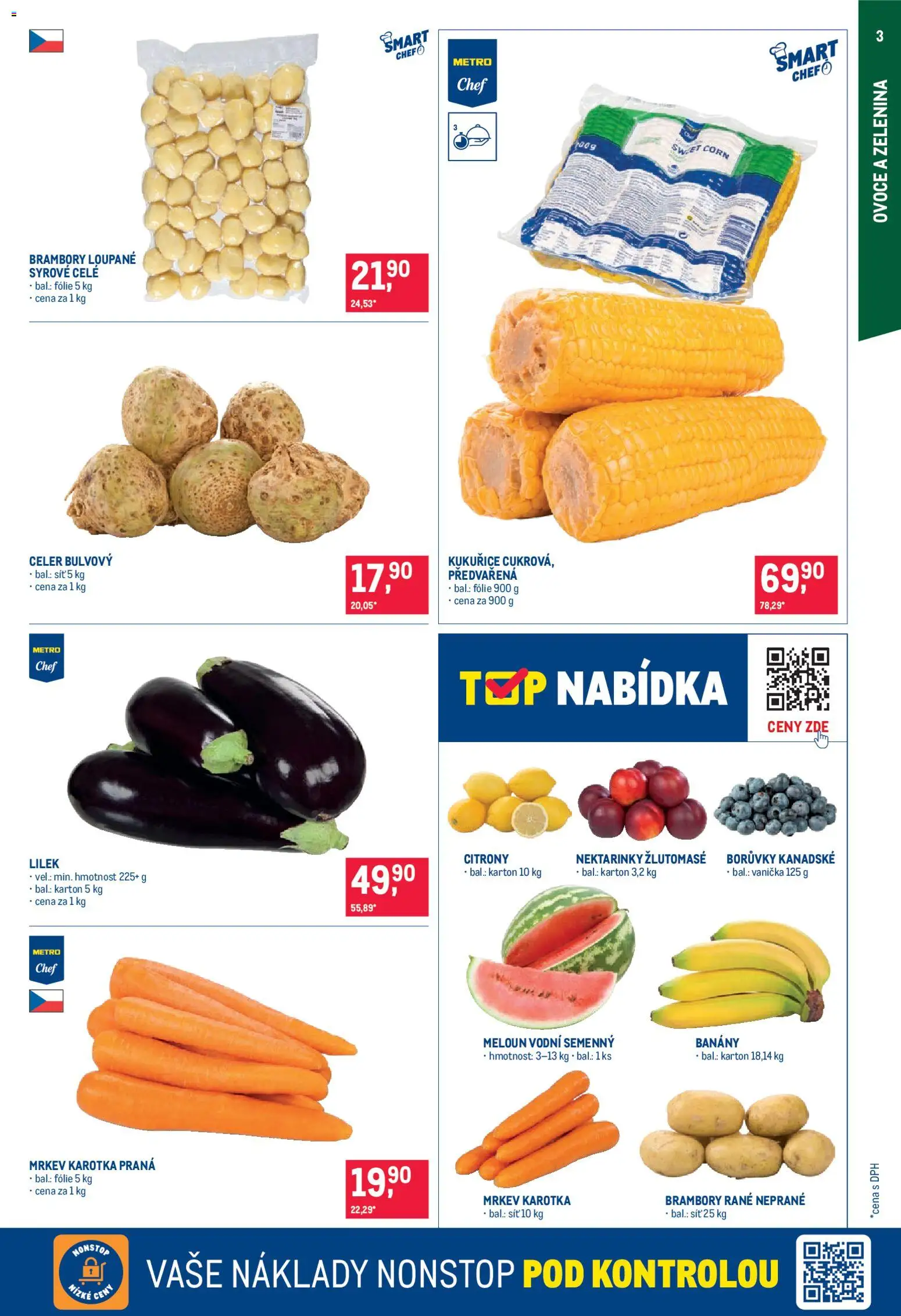 Makro leták - Gastronomie od 26.08.2026 | Strana: 3 | Produkty: Ovoce a zelenina, Meloun, Brambory, Citróny