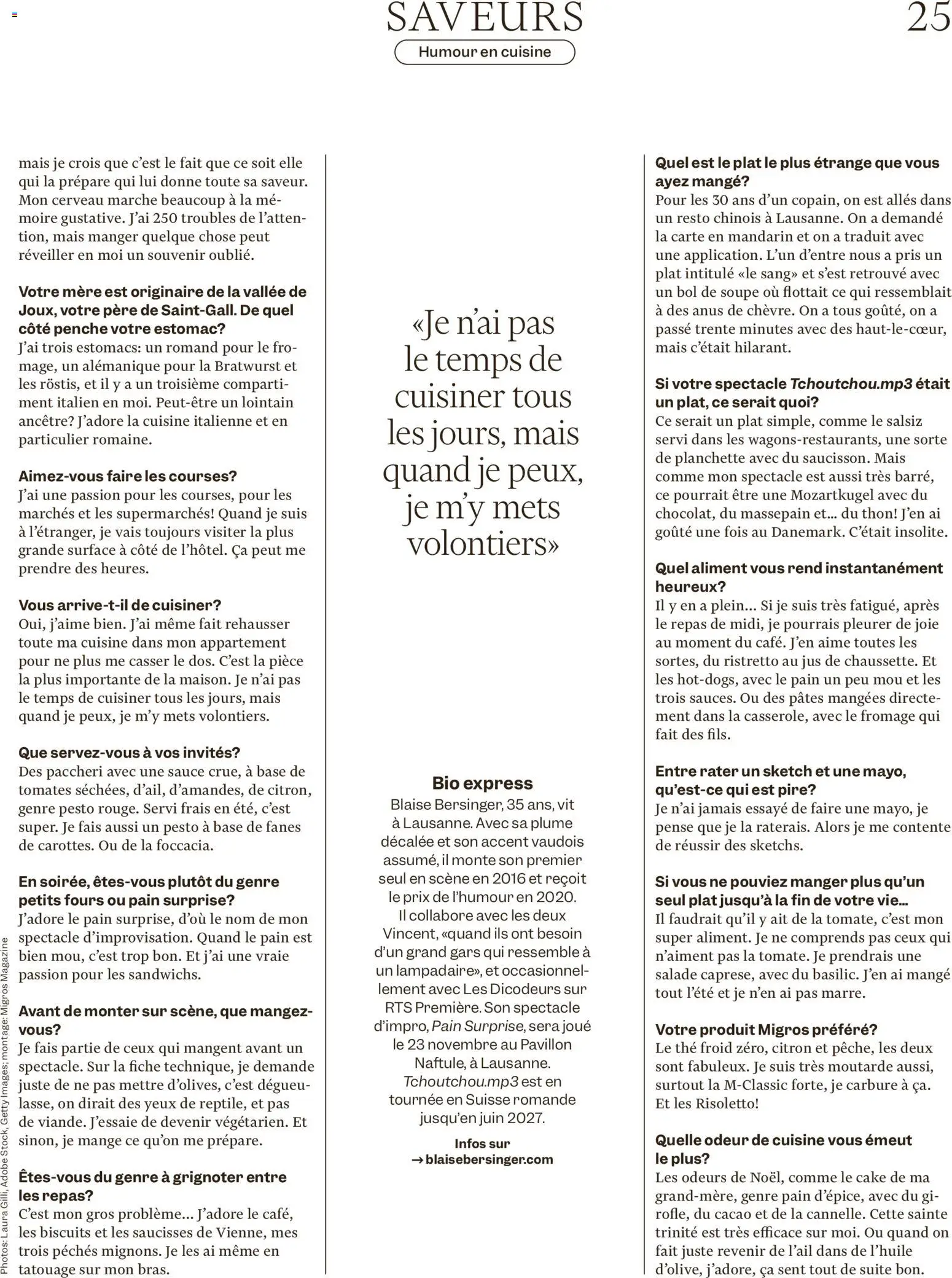 Migros aktionen Magazine FR – gültig ab 14.10.2026 | Seite: 25