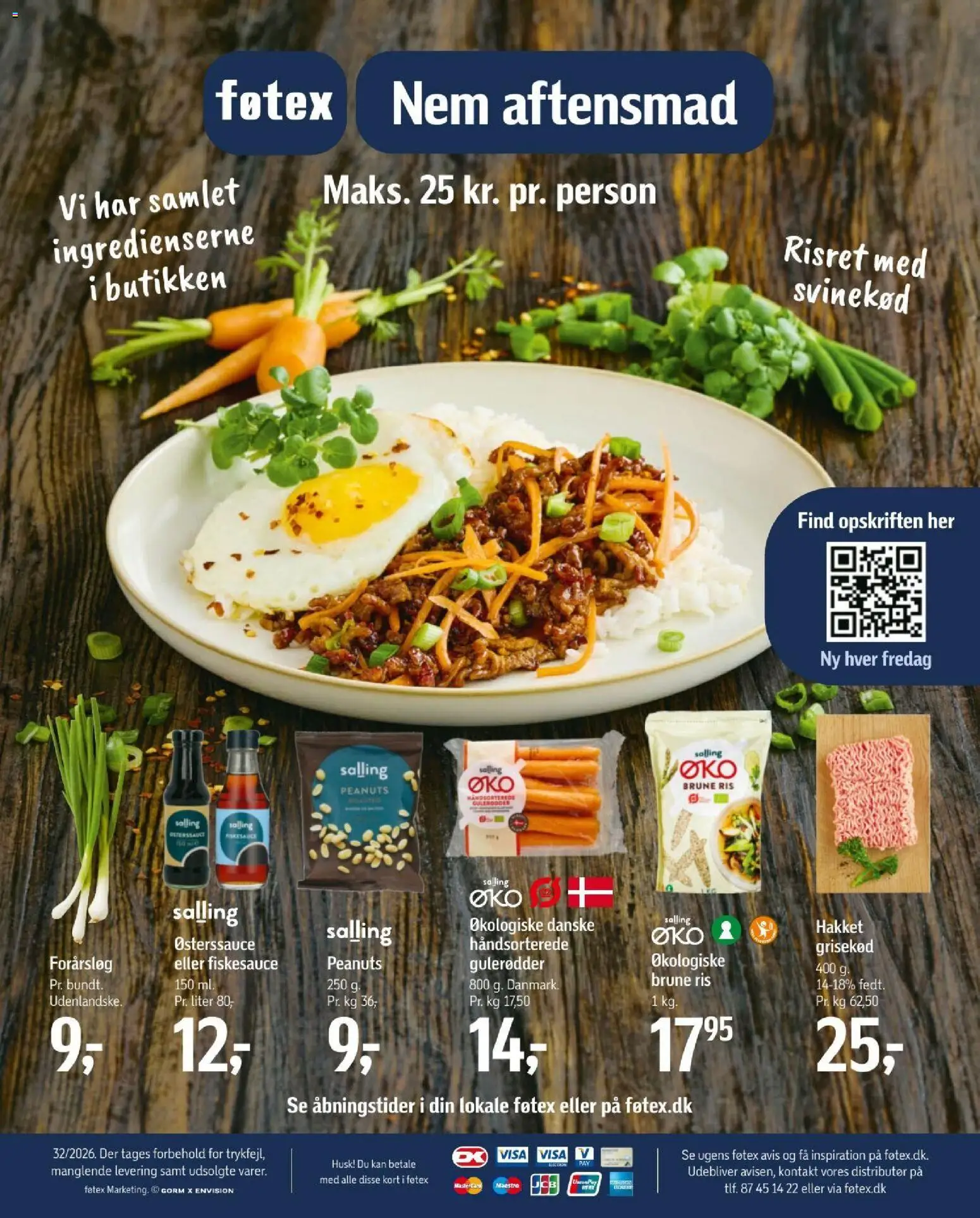 Føtex tilbudsavis – gyldig fra 31/07/2026 | Side: 73 | Produkter: Svinekød, Ris, Gulerødder, Forårsløg
