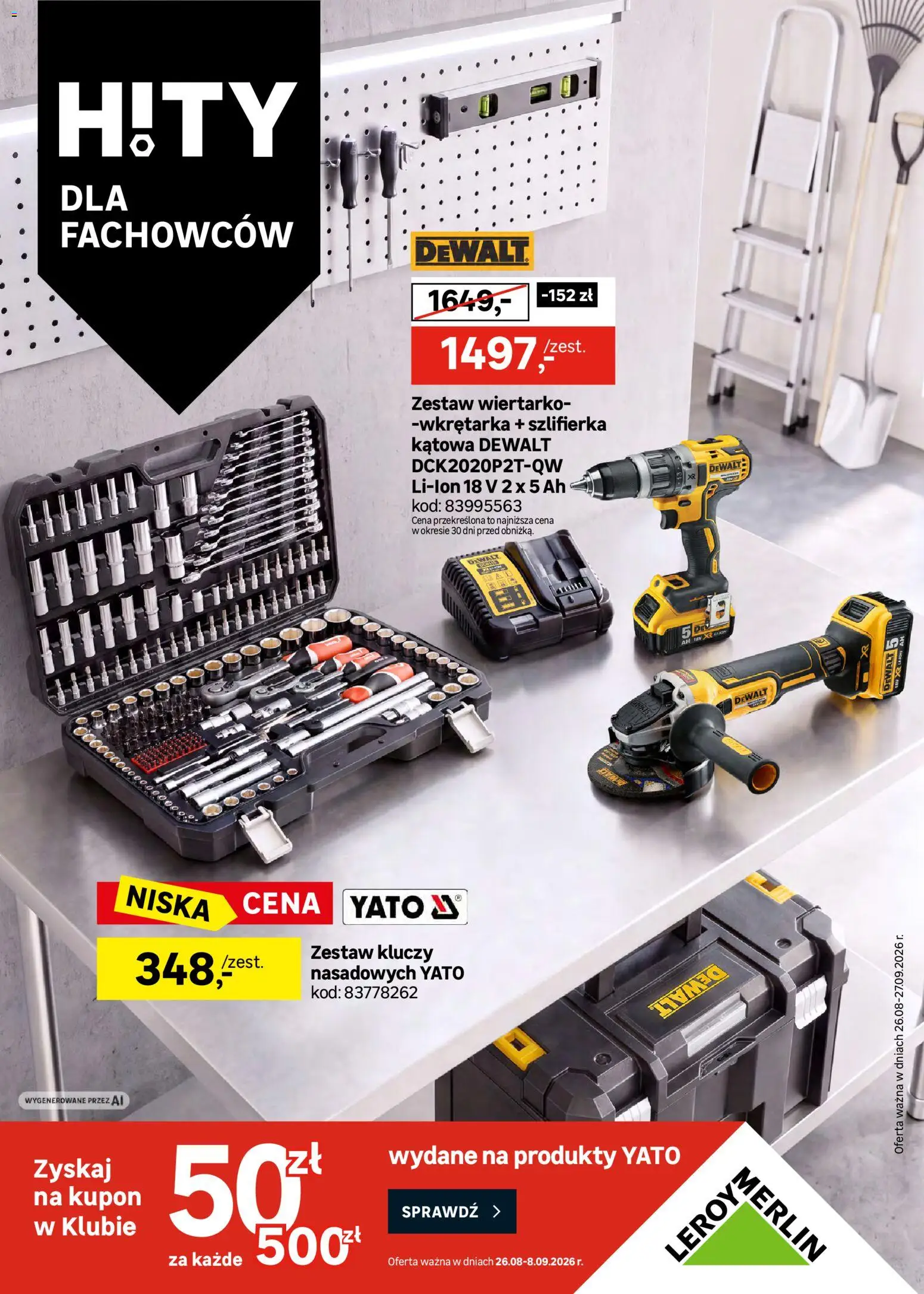 Leroy Merlin gazetka - Dla Fachowców od 26.08.2026 | Strona: 1