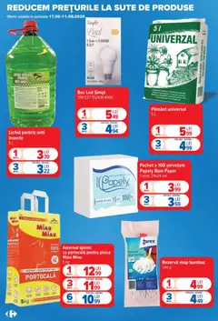 Ofertele Carrefour valabile de la 17.06.2026 | Pagină: 5 | Produse: Mop, Masă, Babak, Rom