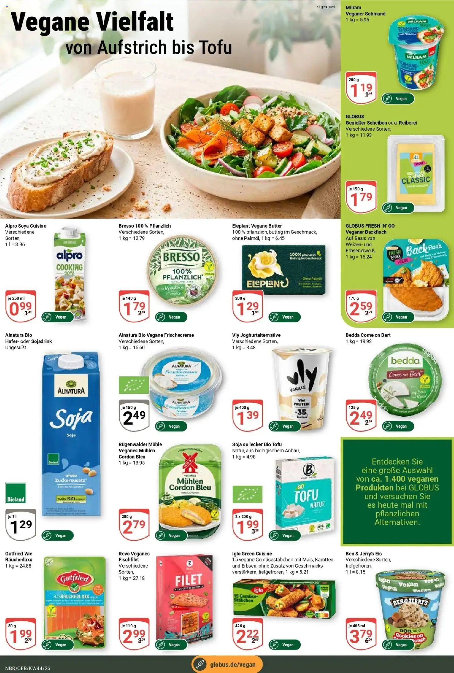 Globus Prospekt Neubrandenburg – gültig ab 26.10.2026 | Seite: 16 | Produkte: Mühle, Bresso, Fisch, Gemüse