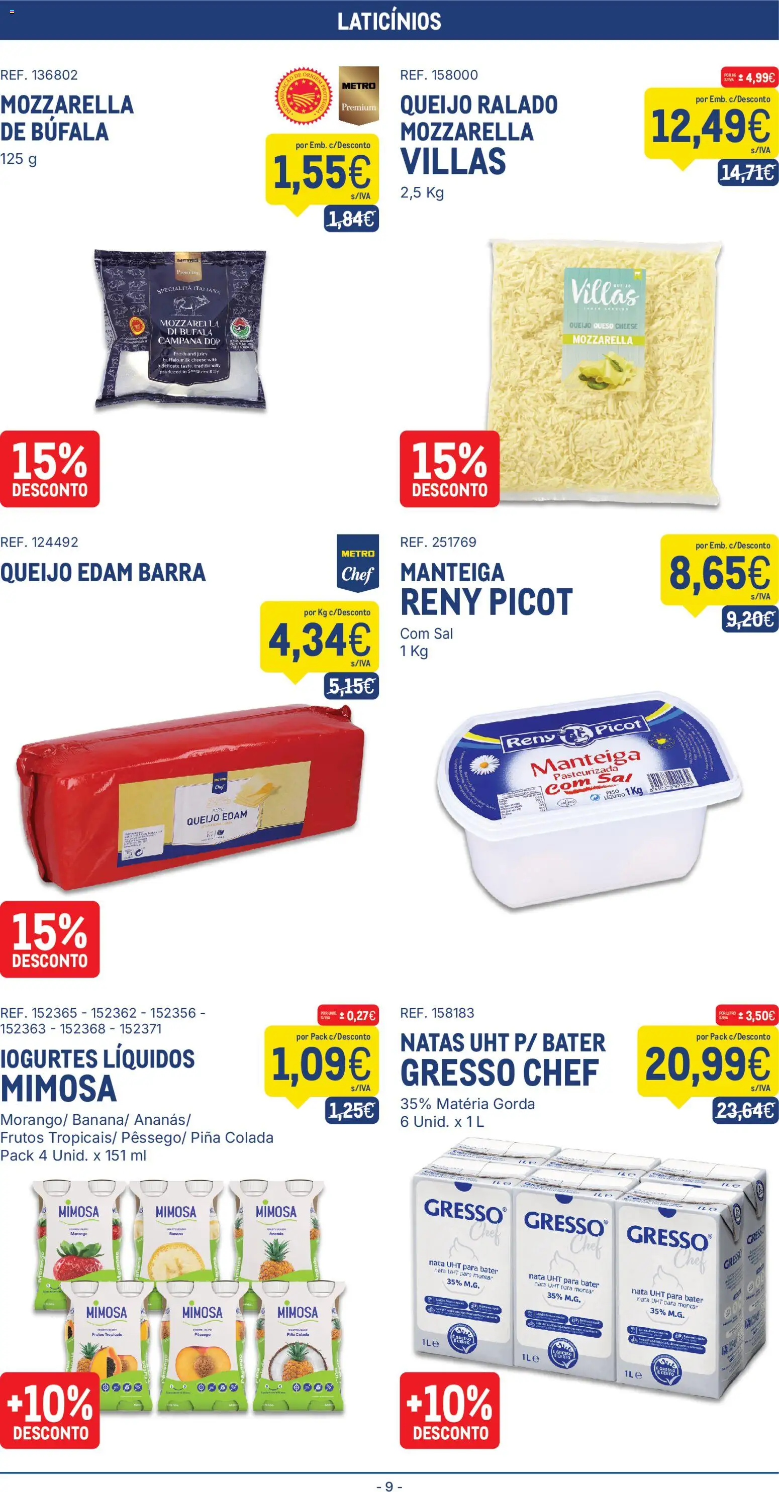 Makro folheto │ válido de 08/09/2026 | Página: 9 | Produtos: Banana, Queijo, Nata, Natas