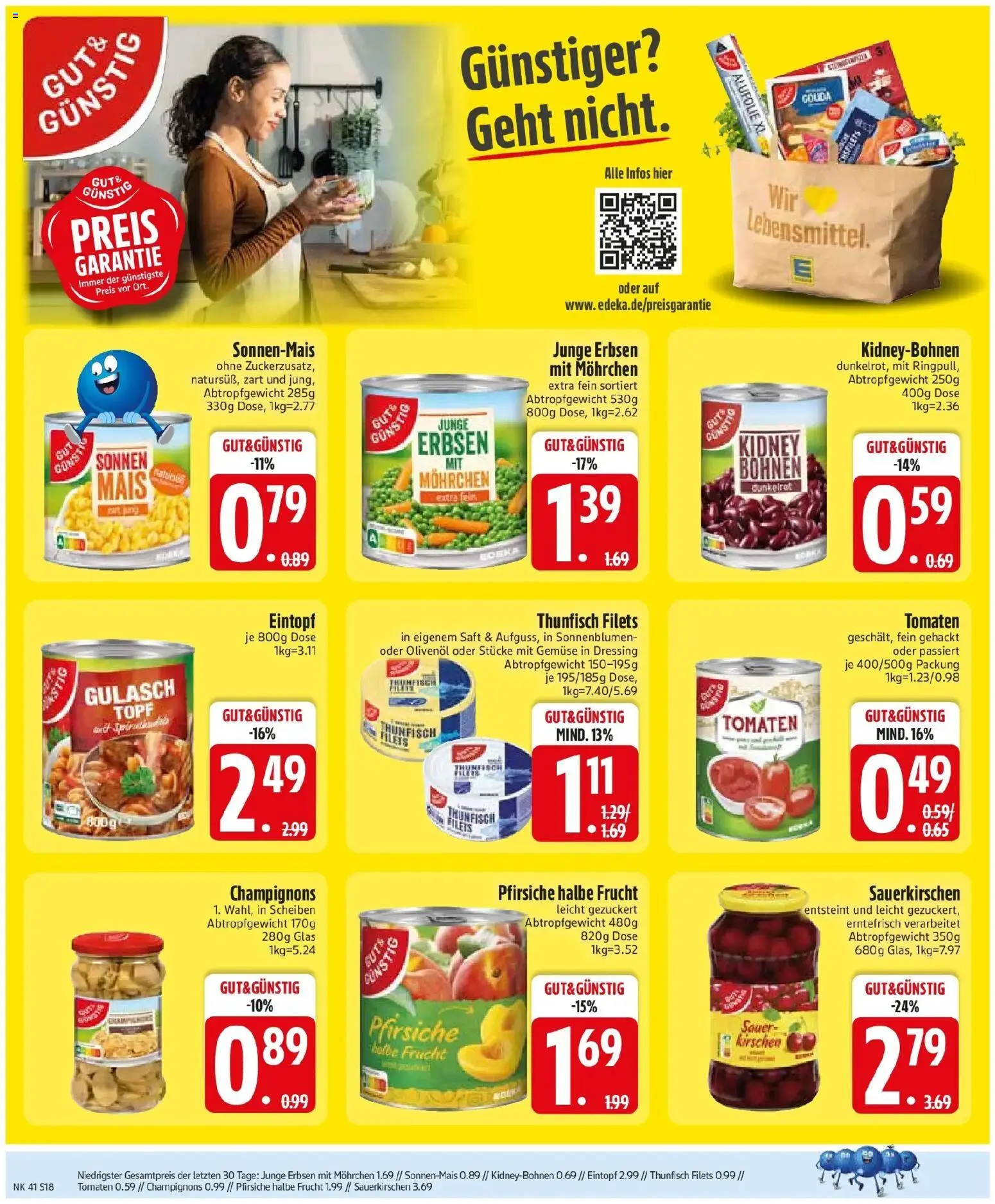 Edeka Prospekt Graben (ab 05.10.2026) » Angebote Online | Seite: 20 | Produkte: Dressing, Champignons, Gulasch, Erbsen