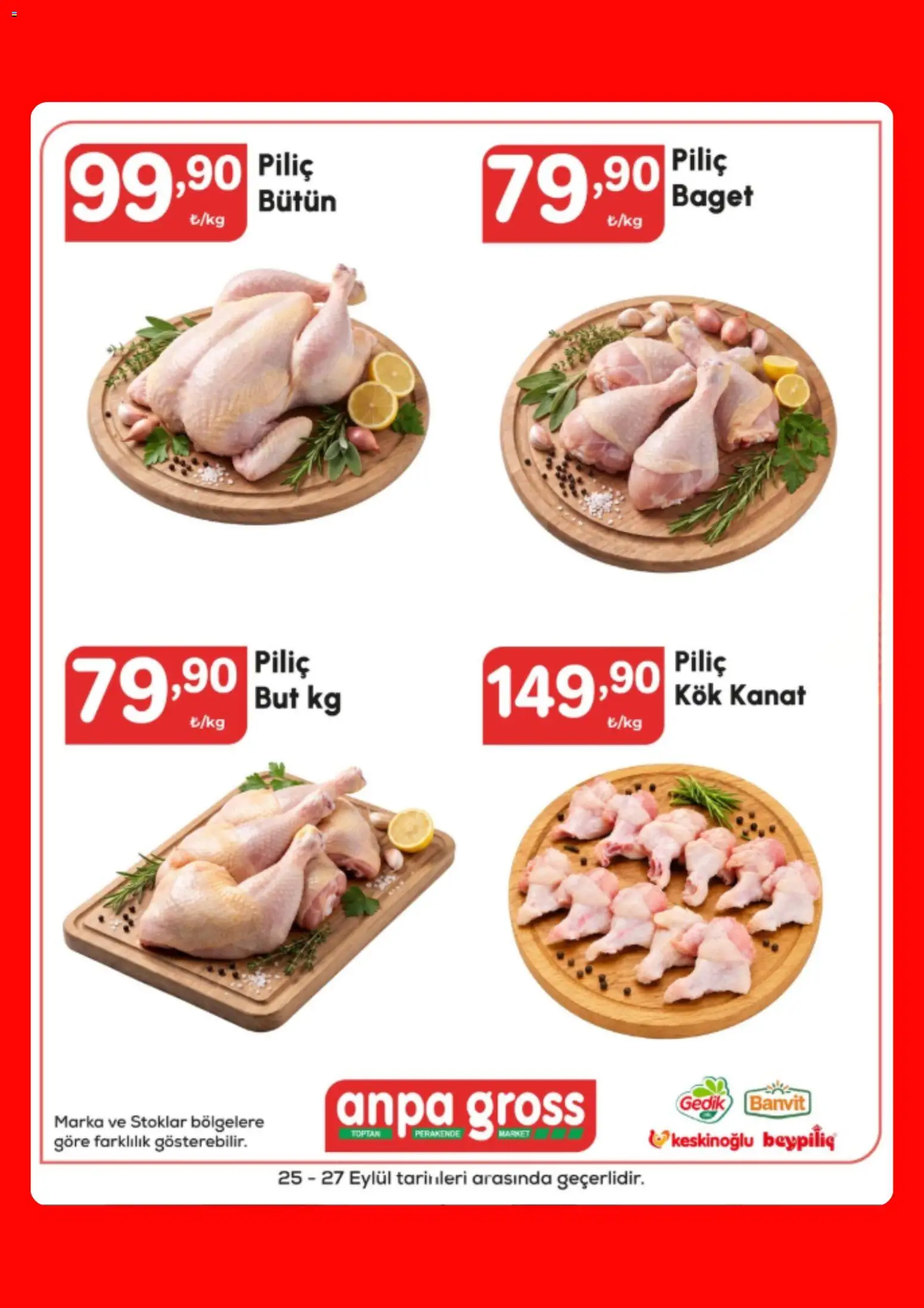 Anpa Gross Katalog - 25 Eylül 2026 tarihinden itibaren geçerlidir | Sayfa: 6 | Ürünler: Piliç