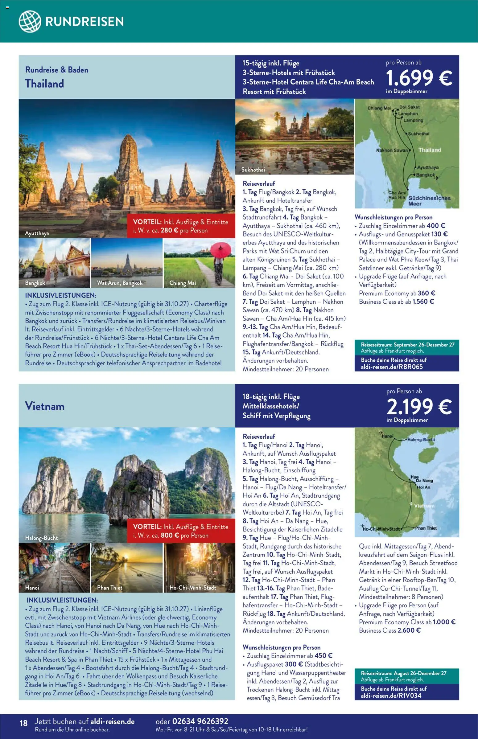 Aldi Reisen Reisemagazin – gültig ab 01.07.2026 | Seite: 18 | Produkte: Uhr