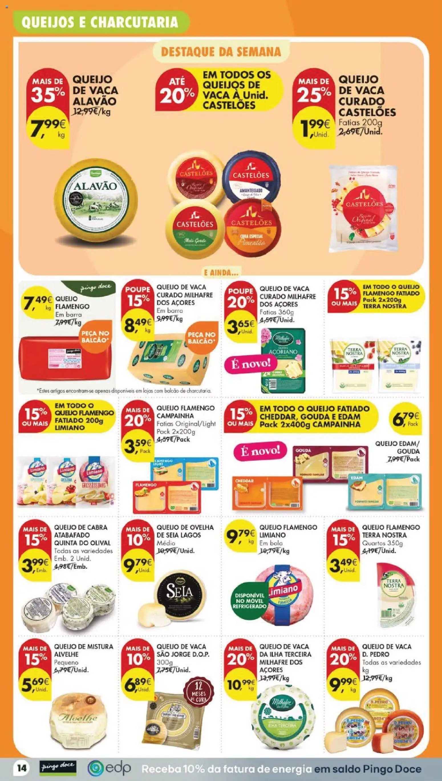 Pingo Doce folheto │ válido de 11/08/2026 | Página: 16 | Produtos: Campainha, Queijo, Cheddar, Queijo curado