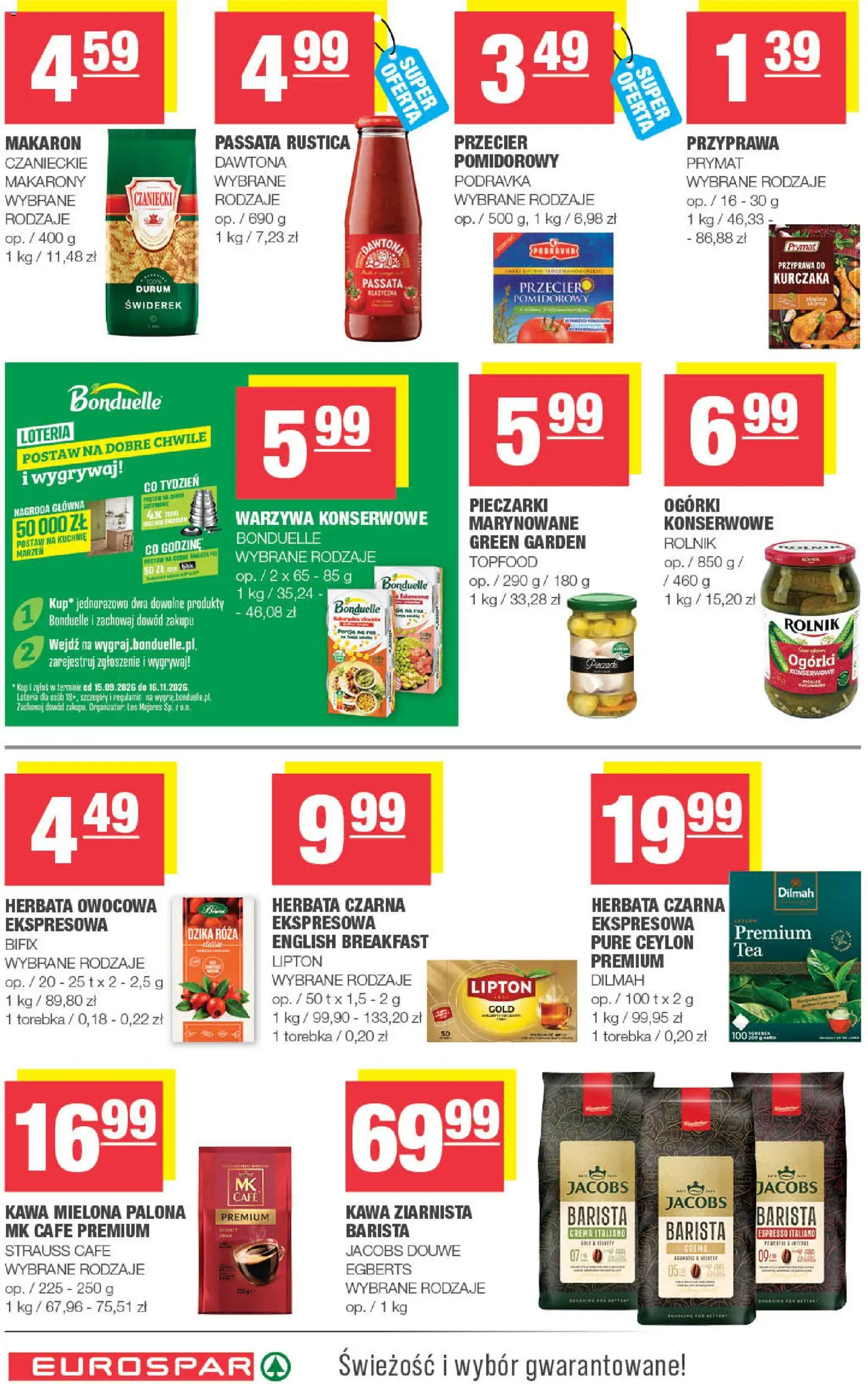 Spar gazetka - Eurospar od 23.09.2026 | Strona: 10 | Produkty: Torebka, Jacobs, Kawa, Kawa mielona