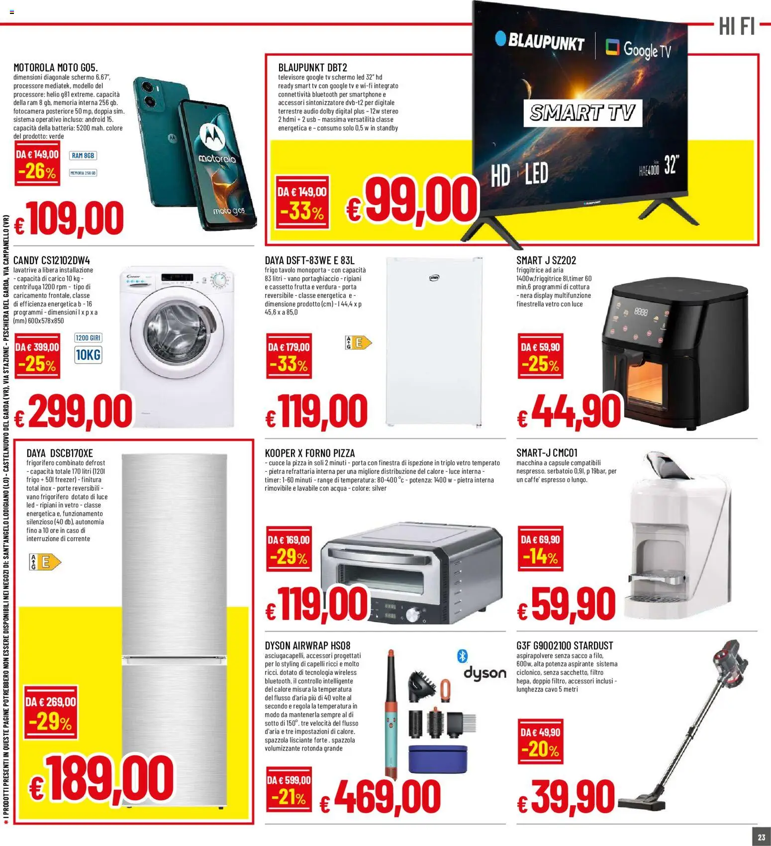 Volantino Galassia del 20/08/2026 | Pagina: 23 | Prodotti: Frigorifero, Tavolo, Batteria, Luce LED