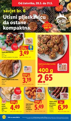 Svježi pileći file mix, 600 g File batka sa zabatkom i file zabatka - Pregled kataloga iz trgovine Lidl, vrijedi od 25.05.2026 | Stranica: 58