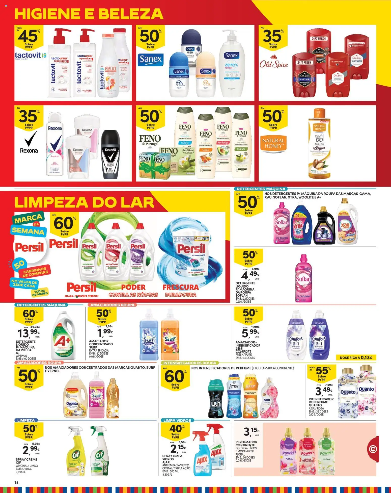 Continente folheto Madeira │ válido de 13/10/2026 | Página: 14 | Produtos: Sabão, Detergente, Persil, Creme