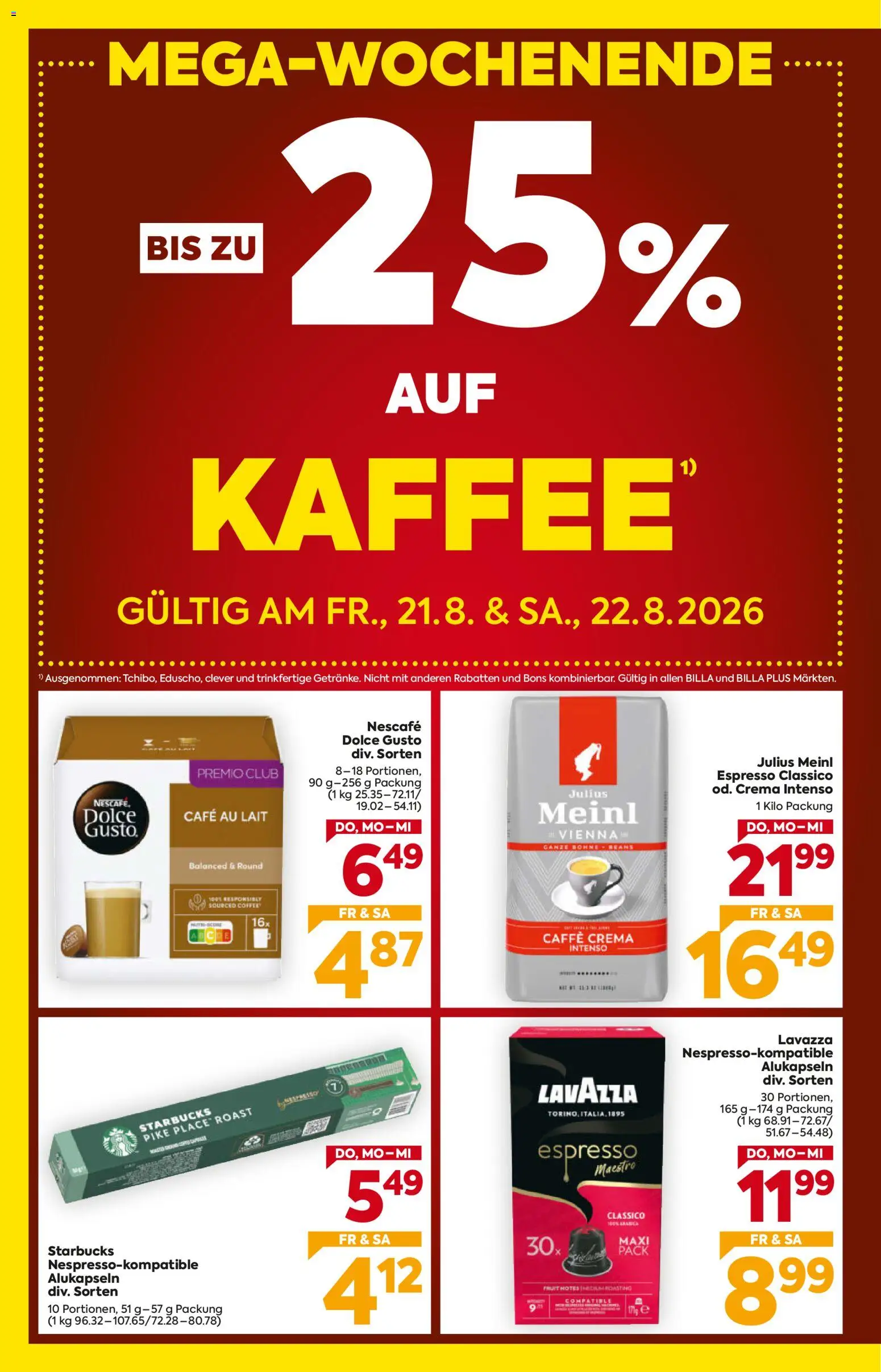 Billa - Flugblatt gültig ab 20.08.2026 | Seite: 2