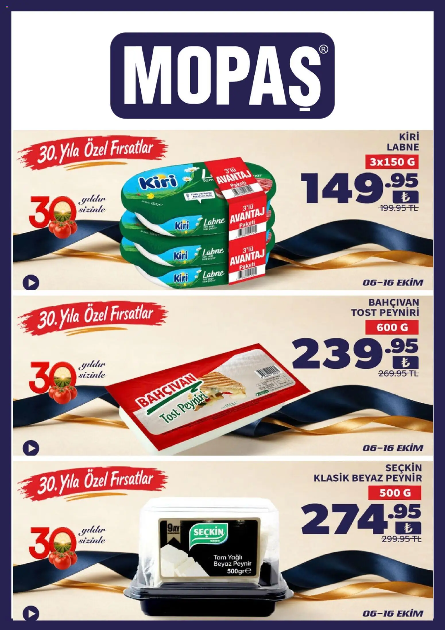Mopaş Katalog - 06 Ekim 2026 tarihinden itibaren geçerlidir | Sayfa: 4 | Ürünler: Peynir