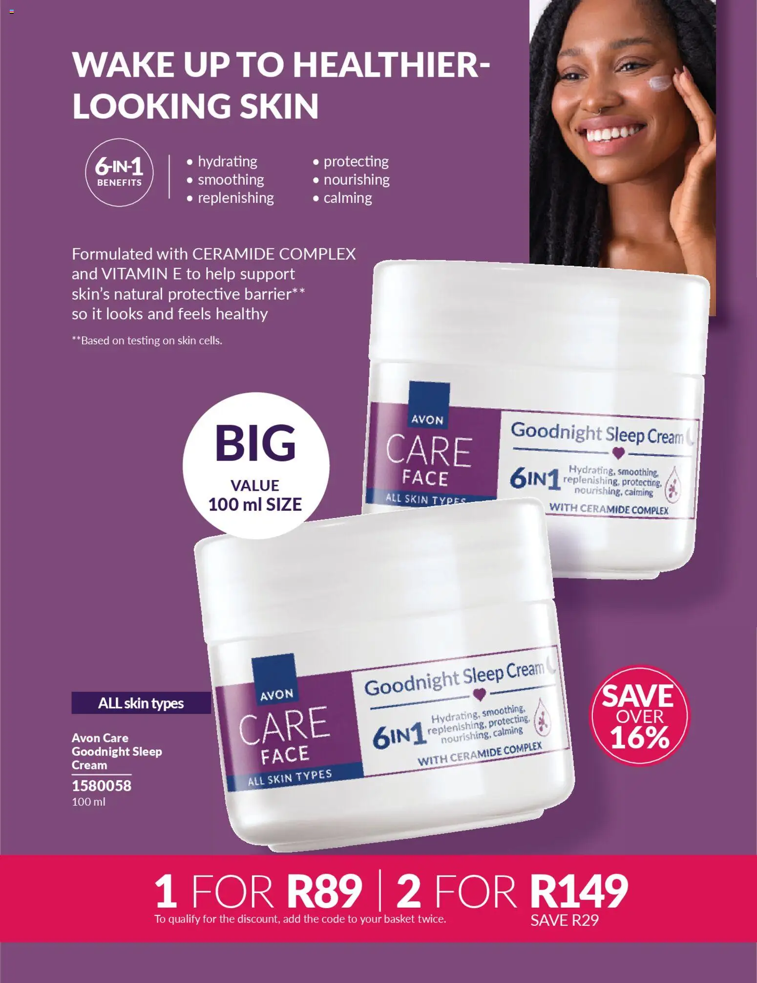 New Avon catalogue – valid from 01.04.2026 | Page: 121 | Products: Basket, Cream, Night cream