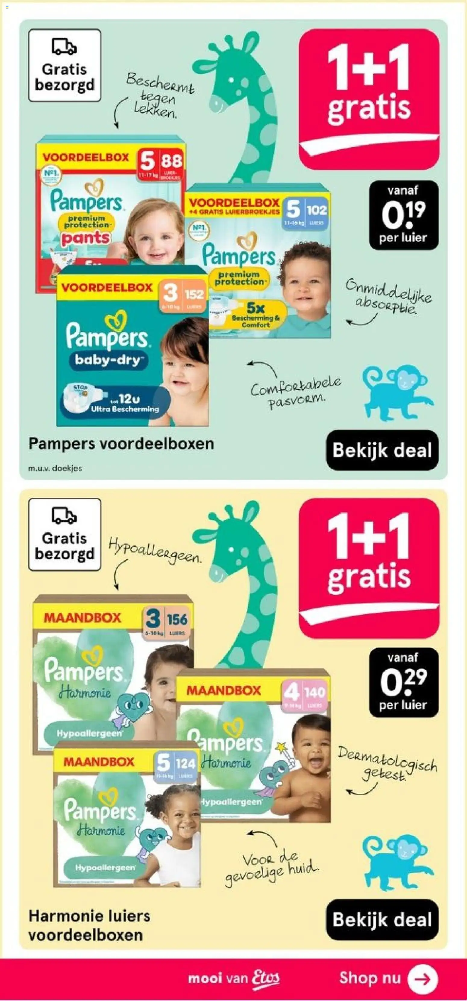 {H1} | Pagina: 59 | Producten: Doekjes, Luiers, Pampers