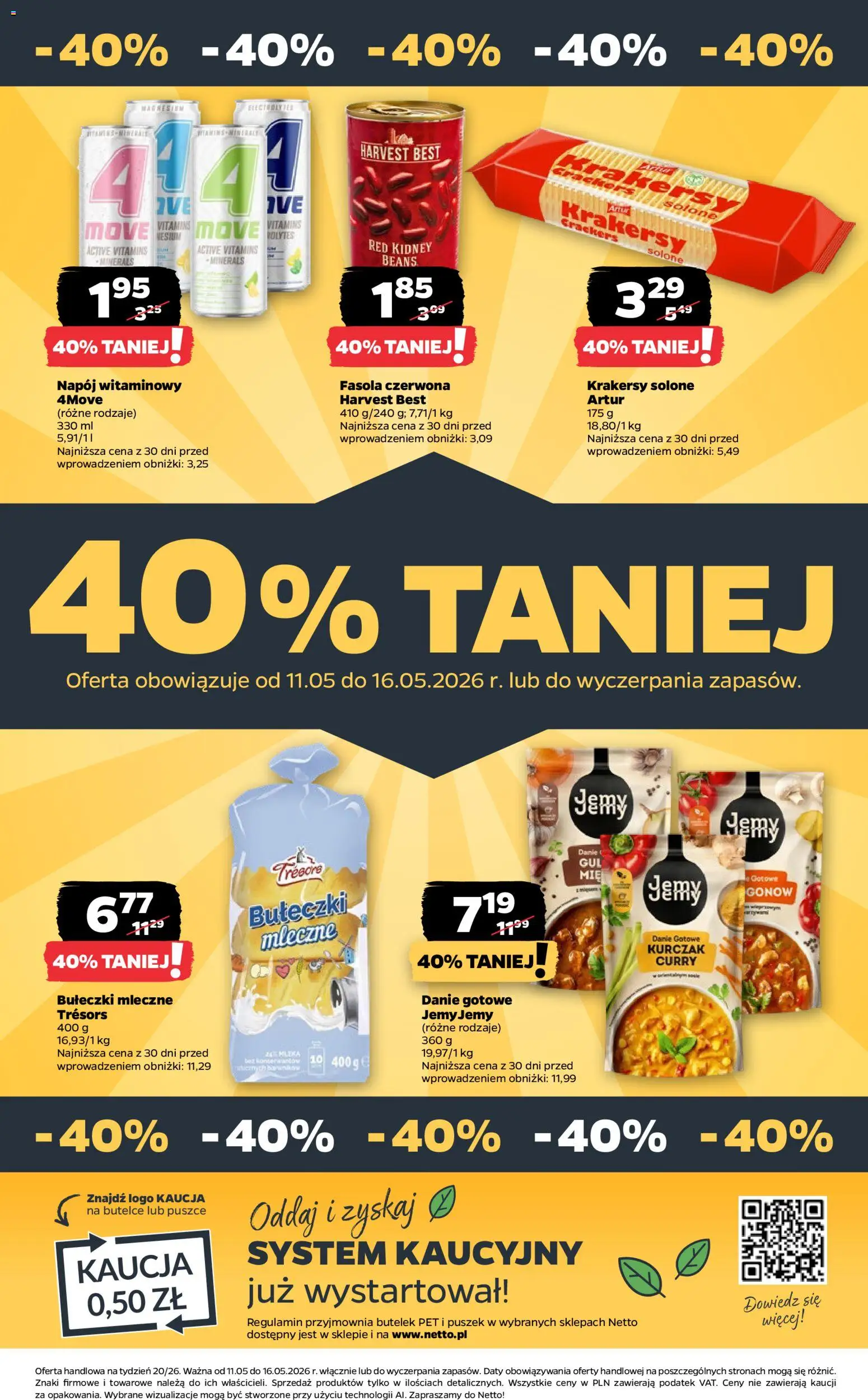 Netto gazetka od poniedziałku spożywcza od 11.05.2026 | Strona: 35 | Produkty: Curry, Kurczak, Fasola czerwona, Krakersy