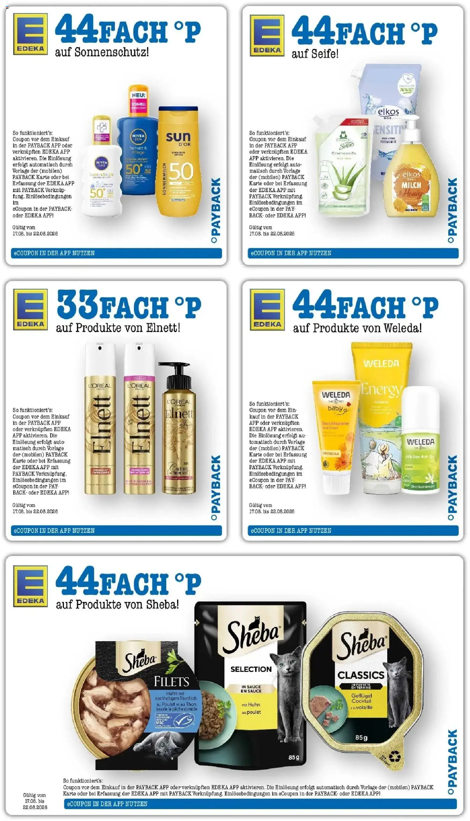 Edeka Prospekt Karlsruhe (ab 17.08.2026) » Angebote Online | Seite: 61 | Produkte: Sheba, Milch, Energy, Thunfisch