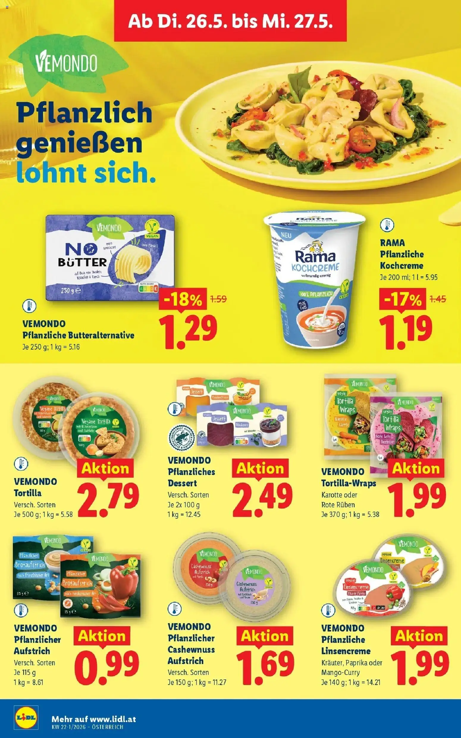 Lidl Flugblatt - Fohnsdorf, Neunkirchen, Graz gültig ab 21.05.2026 | Seite: 39 | Produkte: Karotte, Butter