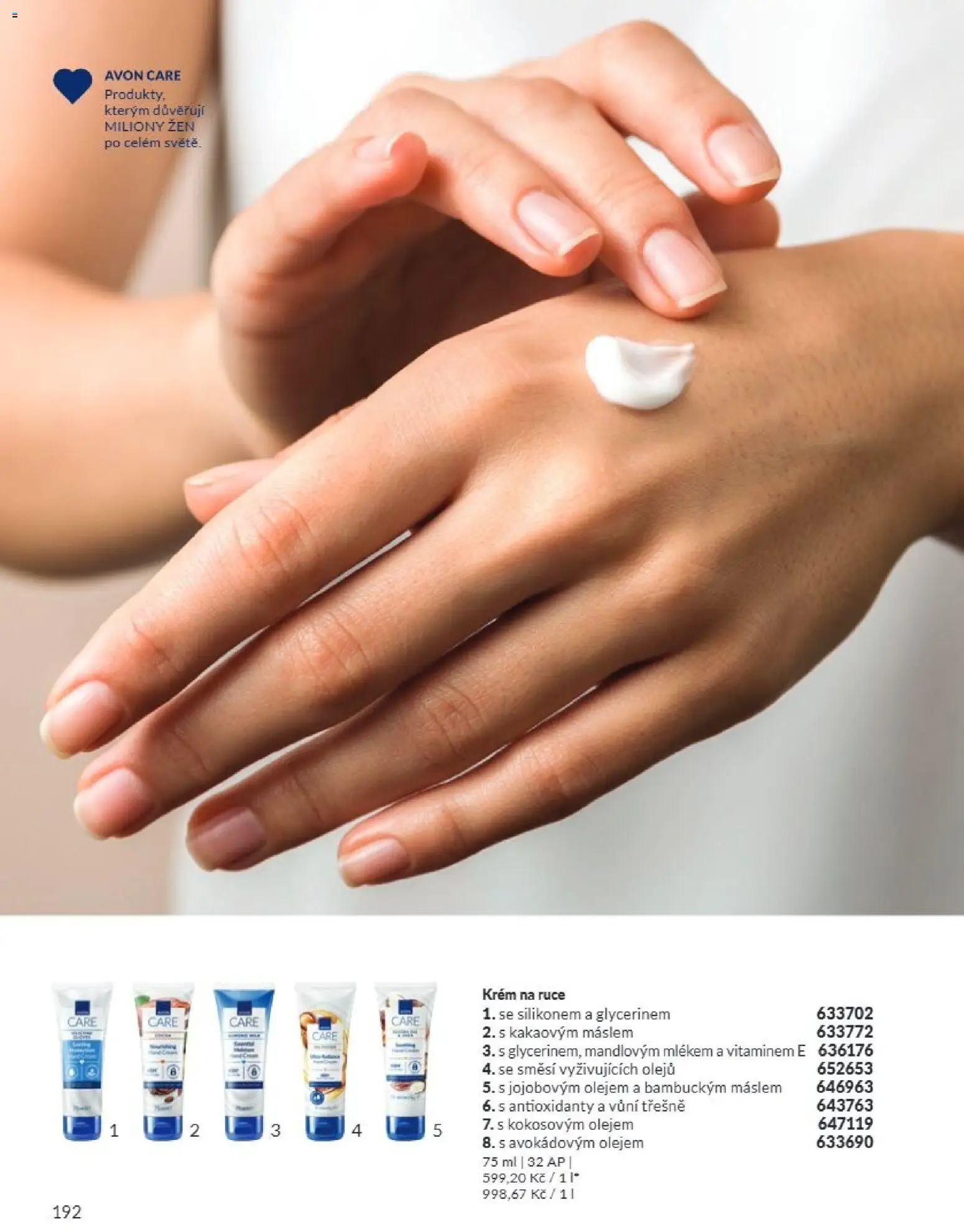 Avon Katalog 09/2026 od 01.09.2026 | Strana: 192 | Produkty: Krém na ruce, Třešně, Krém