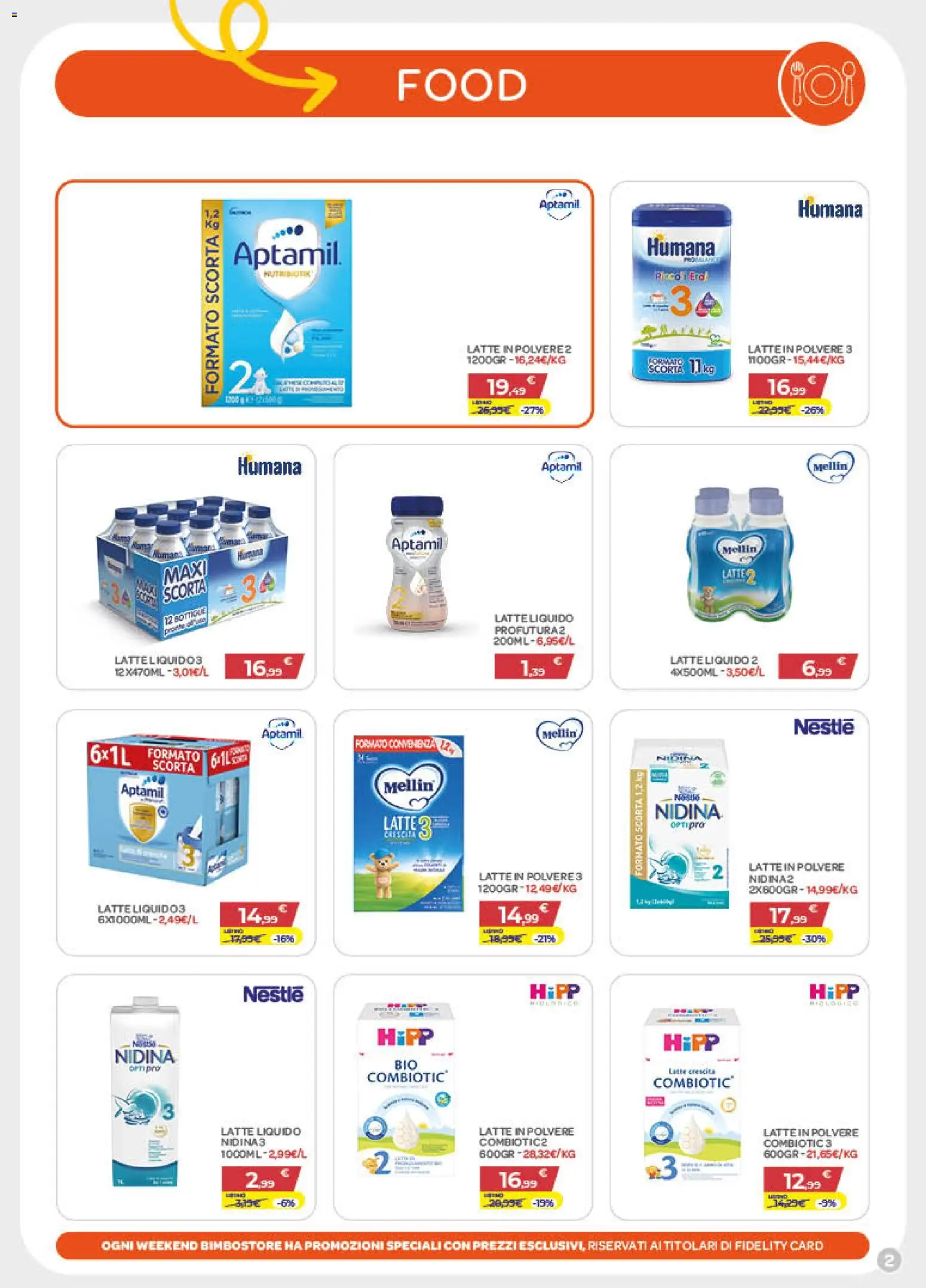 Volantino Bimbo store del 30/07/2026 | Pagina: 2 | Prodotti: Latte