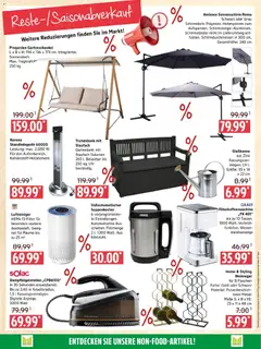 Marktkauf Prospekt Prenzlau ab 07.09.2026 gültig | Seite: 9 | Produkte: Weinregal, Wasser, Sonnenschirm, Filterkaffeemaschine
