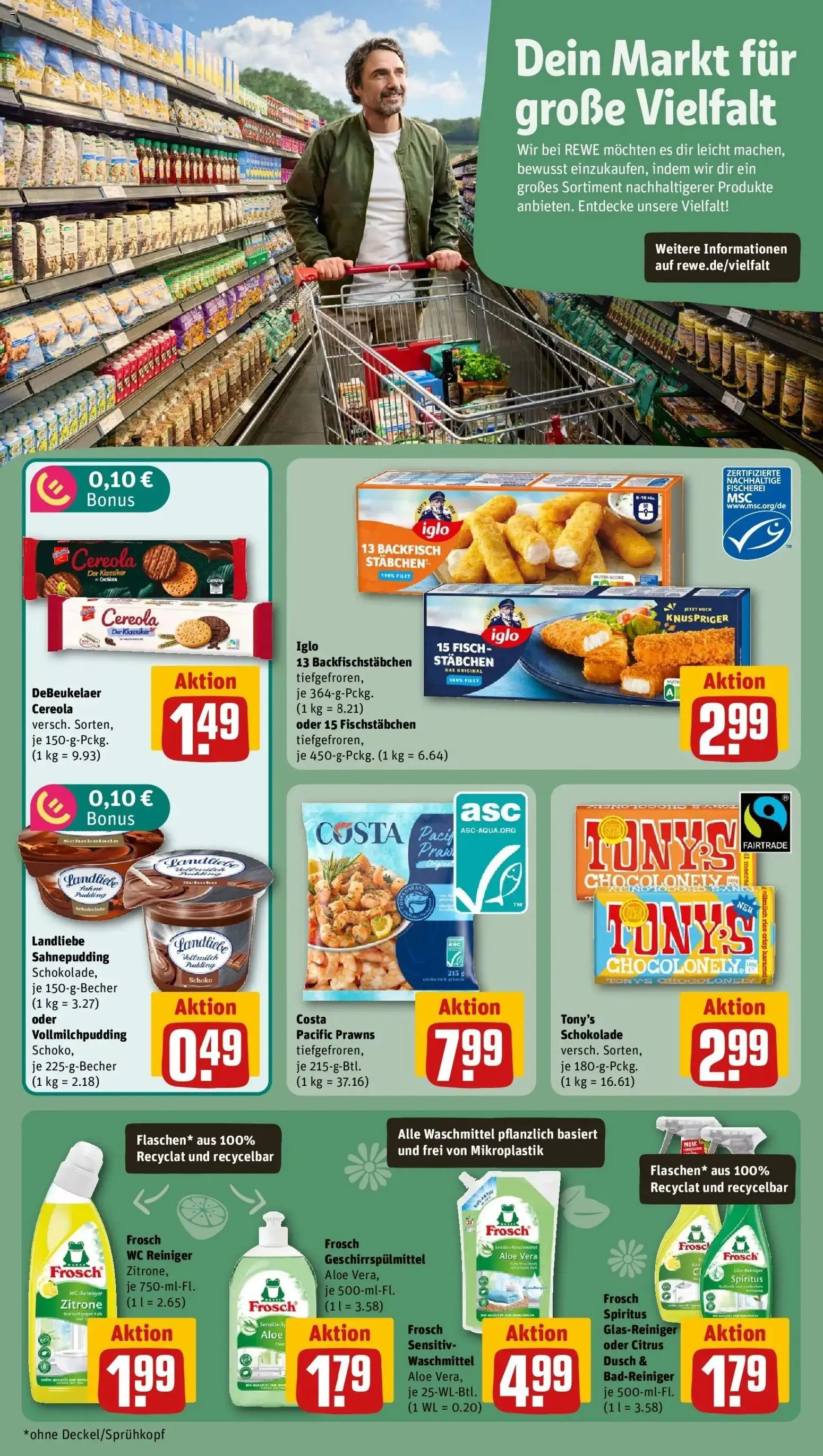 REWE Prospekt ab 21.09.2026 zum Blättern » Angebote | Seite: 17 | Produkte: Iglo, Fischstabchen, Geschirrspülmittel, Zitrone