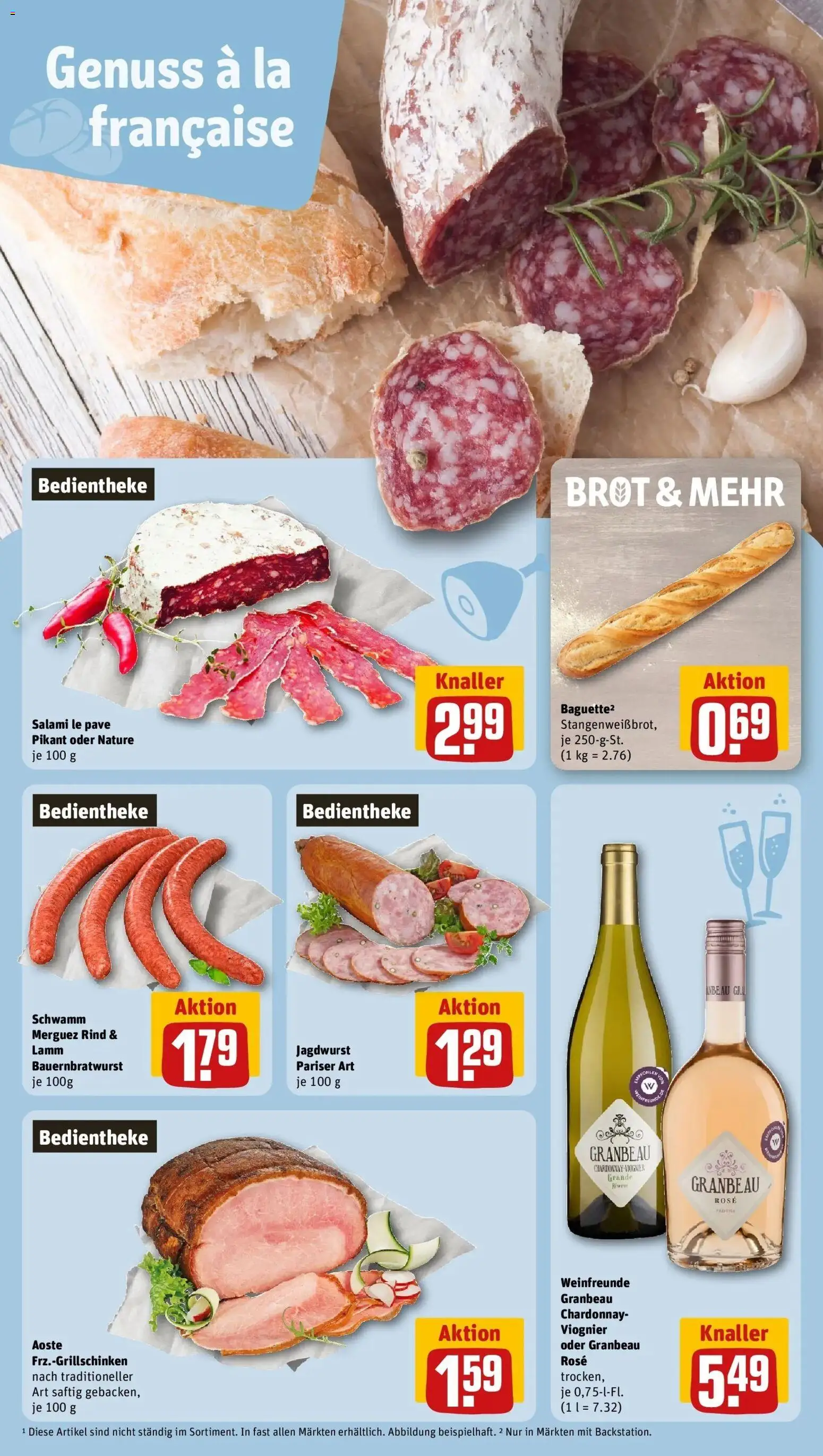 Rewe Prospekt Erwitte / Bad Westernkotten – gültig ab 27.07.2026 | Seite: 18 | Produkte: Brot, Salami