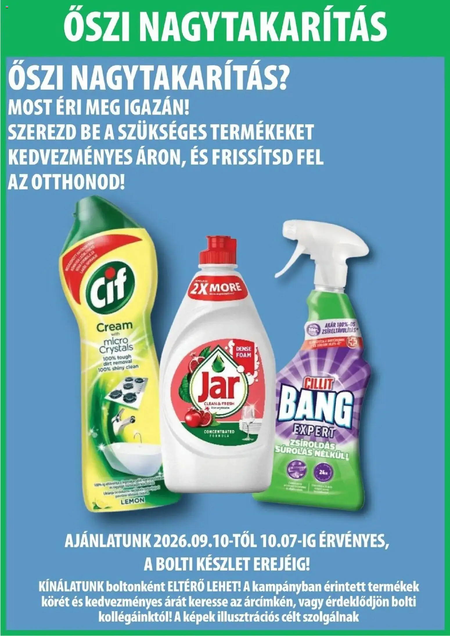 COOP Szolnok akciós újság Székesfehérvár - 2026.09.17. -tól/töl > akció, lapozható szórólap 🛍️ | Oldal: 6 | Termékek: Cillit Bang