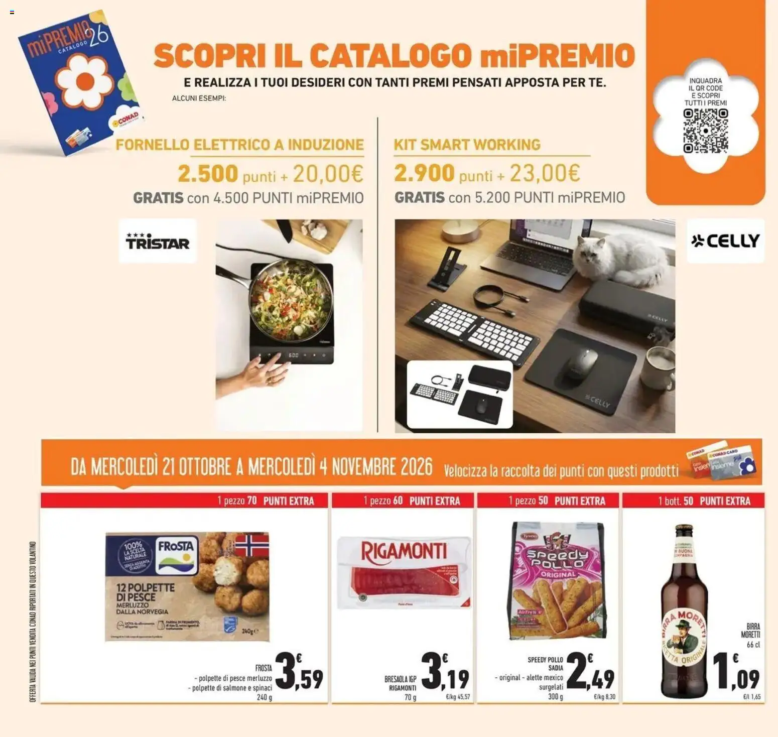 Volantino Conad del 21/10/2026 | Pagina: 46 | Prodotti: Birra, Merluzzo, Spinaci, Polpette