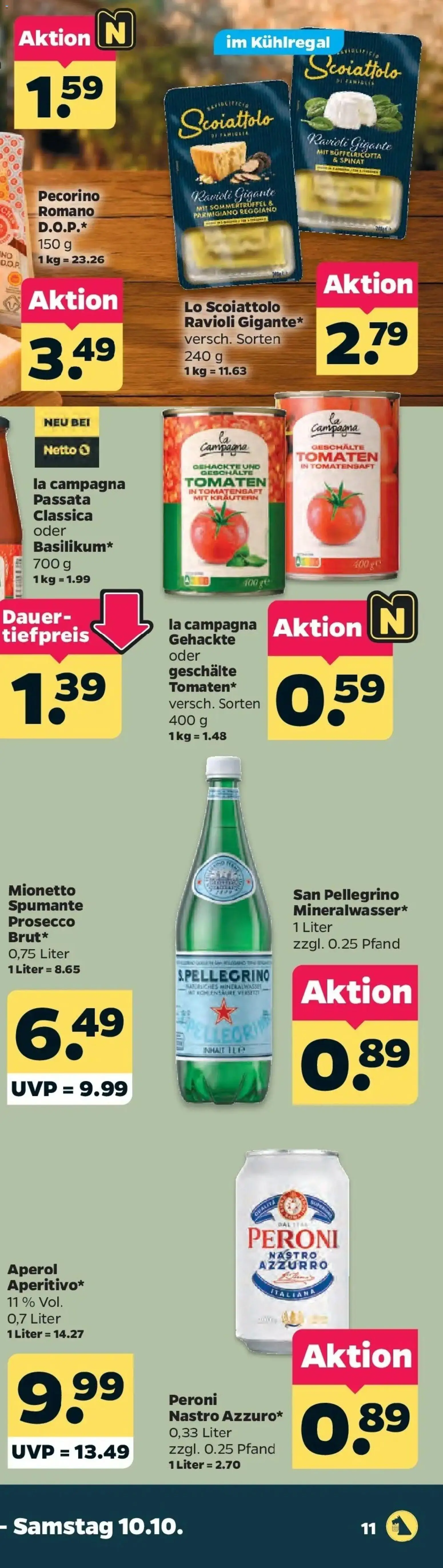 Netto Aktueller Prospekt ab 05.10.2026 → Angebote nächste Woche | Seite: 30 | Produkte: Tomaten, Prosecco, Aperol