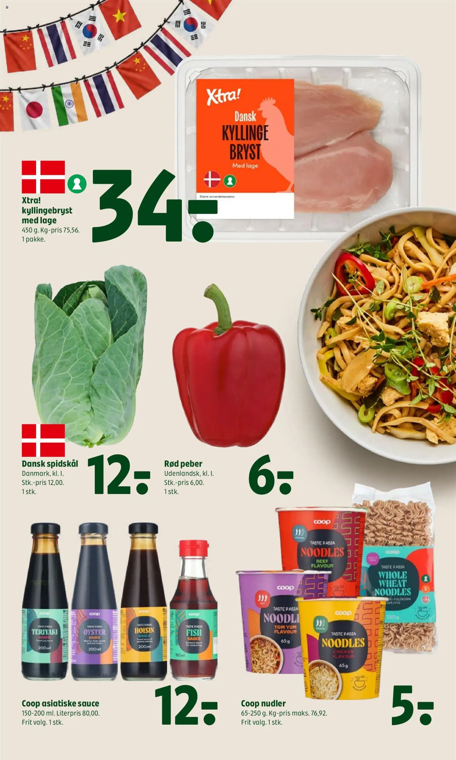 Coop 365 tilbudsavis – gyldig fra 13/08/2026 | Side: 20 | Produkter: Nudler, Pasta, Peber, Spidskål