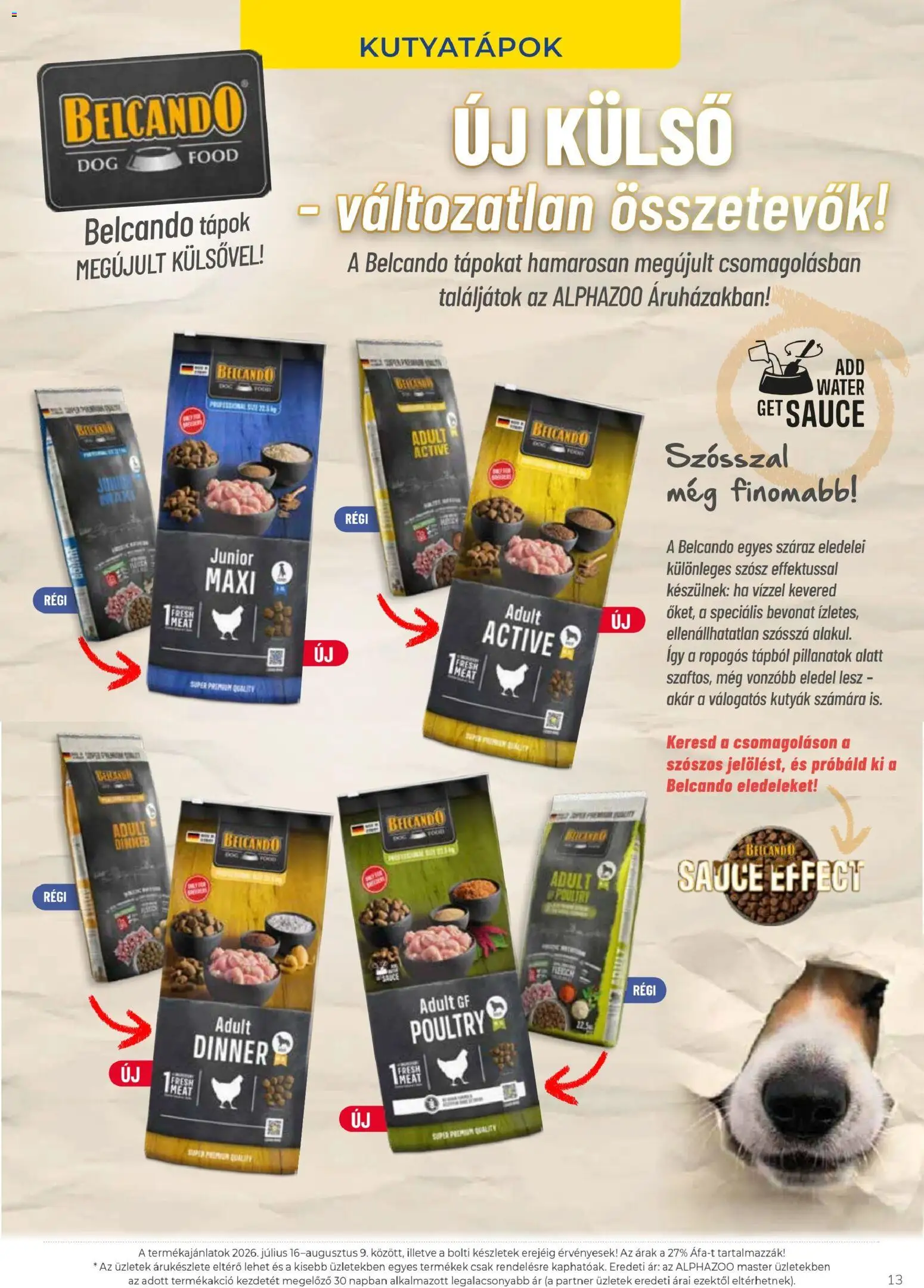 AlphaZoo akciós ujság - amely érvényes a következő dátumtól: 2026.07.16. | Oldal: 13