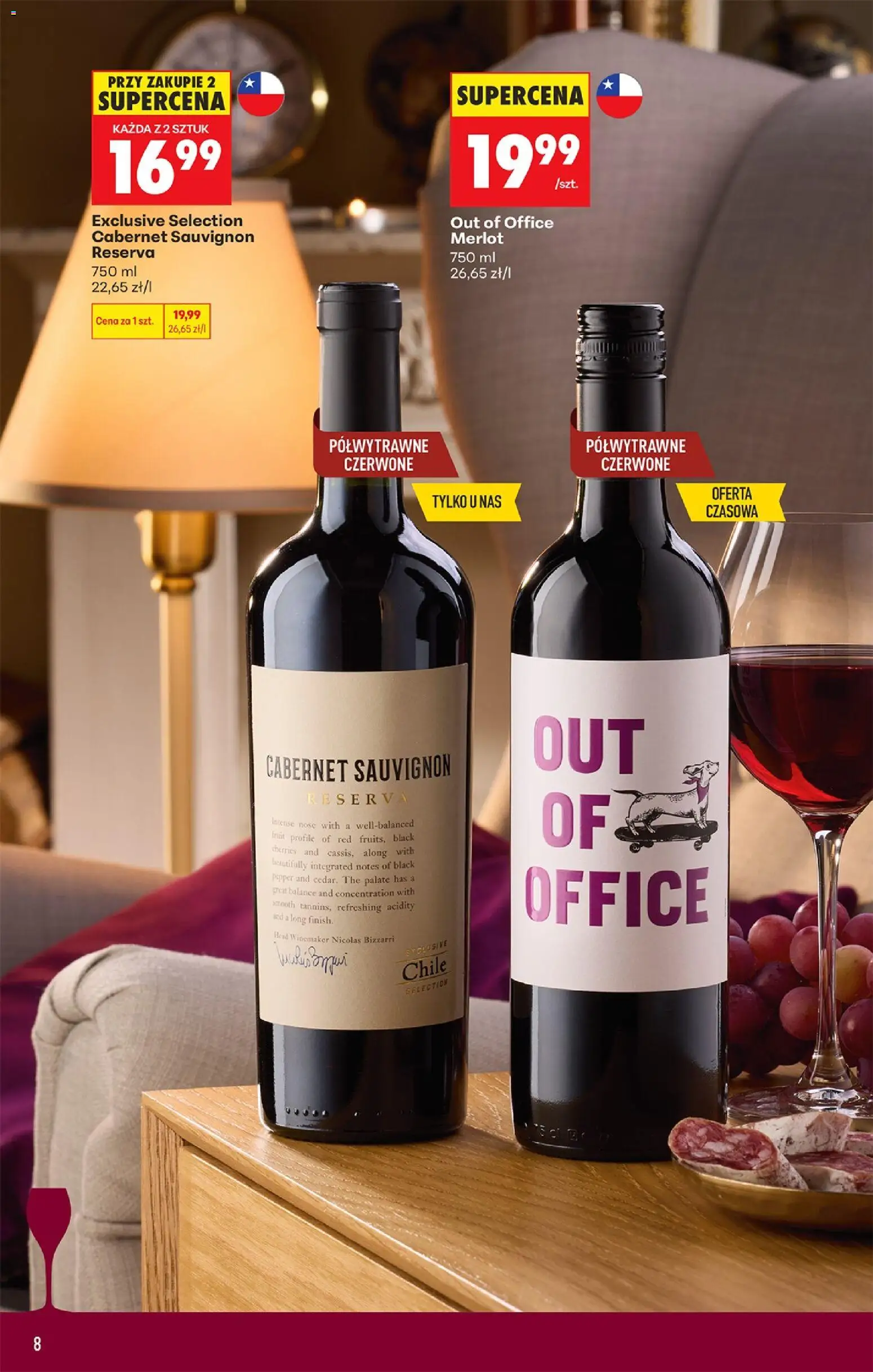 Biedronka gazetka - Czas na toast od 21.09.2026 | Strona: 10 | Produkty: Merlot