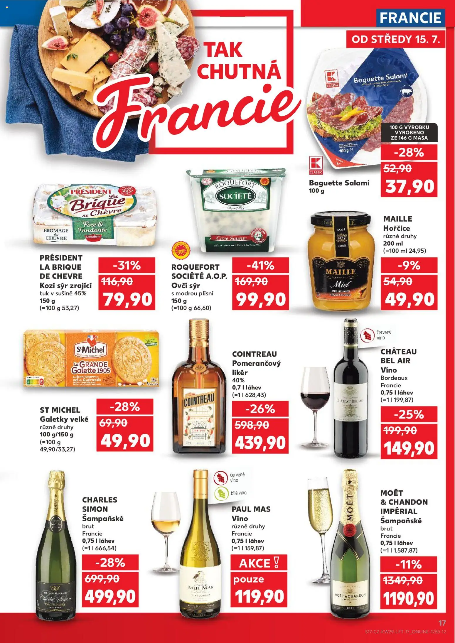 Kaufland leták od 15.07.2026 | Strana: 17 | Produkty: Víno, Likér, Champagne, Láhev