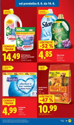 Lidl leták platný od 08.06.2026 | Strana: 23 | Produkty: Silan, Aviváž, Ariel, Lenor