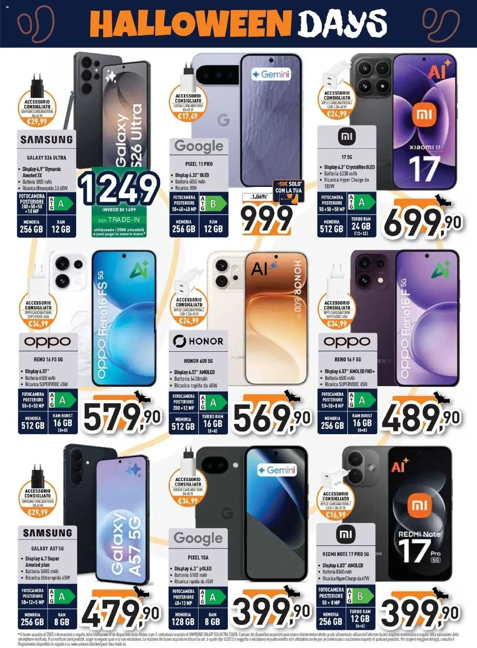 Nuovo Unieuro - Halloween da Unieuro! dal 30/10/2026 > offerte anteprima 🛍️ | Pagina: 9 | Prodotti: Samsung Galaxy, Smartphone, Fotocamera, Batteria