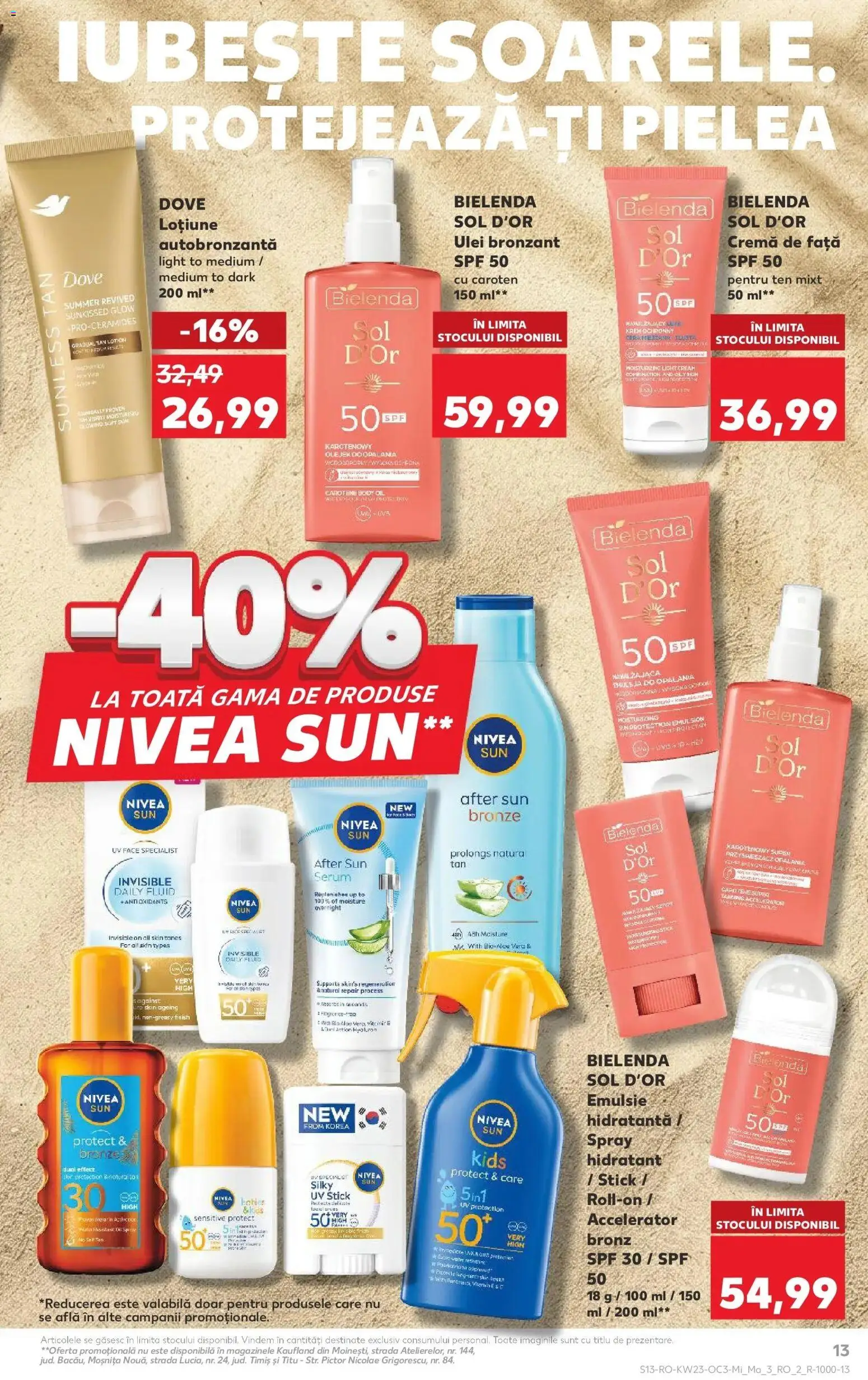 Noul catalog Kaufland – valabil de la 03.06.2026 | Pagină: 13 | Produse: Serum, Body, Cremă, Ulei