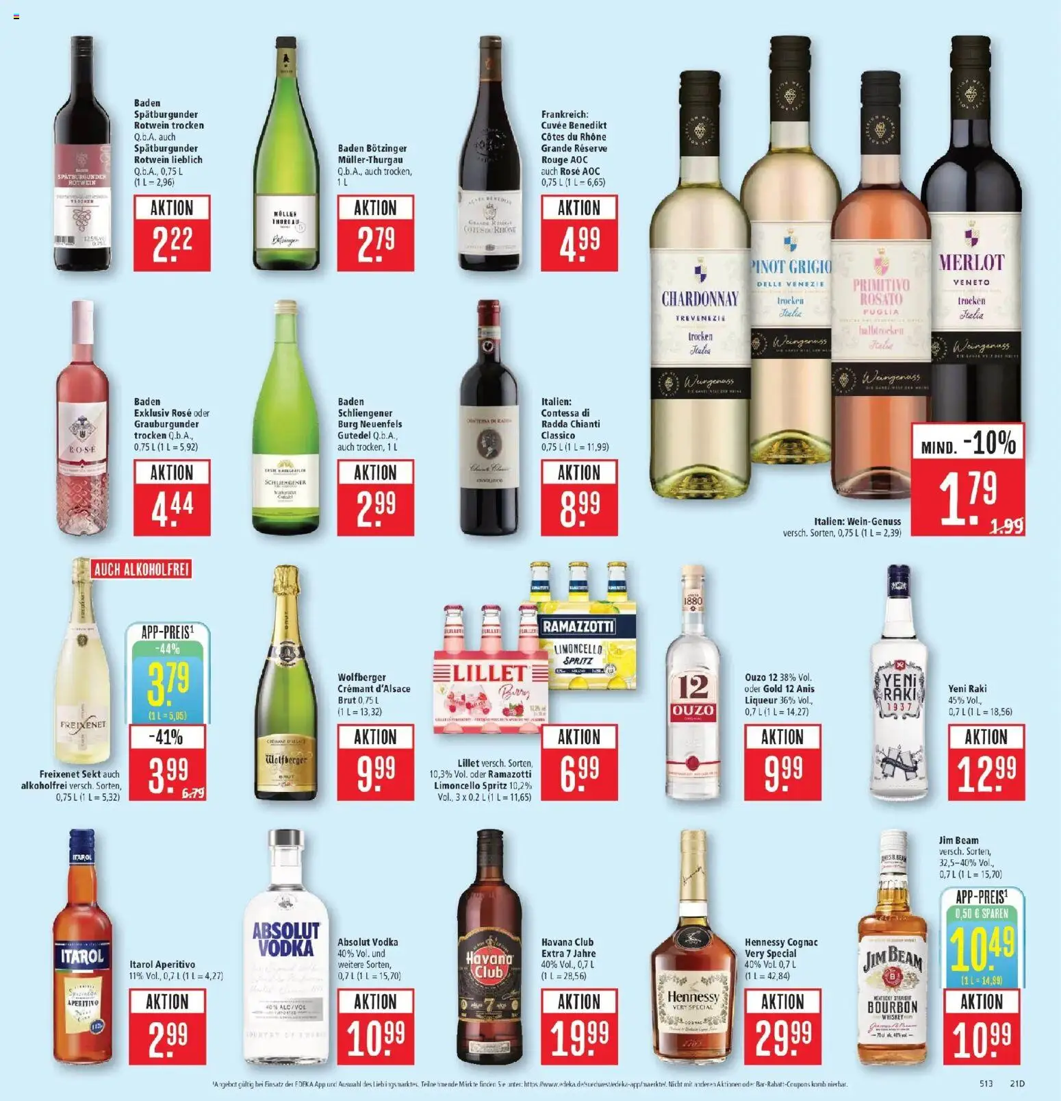 Marktkauf Prospekt Weil Am Rhein (ab 31.08.2026) » Angebote online | Seite: 29 | Produkte: Ouzo 12, Ouzo, Hennessy, Limoncello