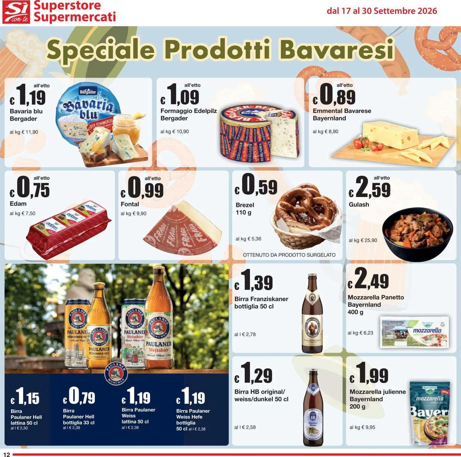Volantino Sì con Te del 17/09/2026 | Pagina: 12 | Prodotti: Tè, Formaggio, Mozzarella julienne, Bottiglia