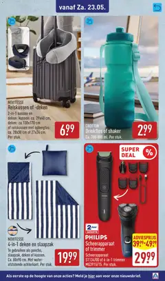 Aldi folder week 21 - Voorbeeld van een folder van Aldi, geldig van 18.05.2026 | Pagina: 57 | Producten: Trimmer, Kussen, Deken, Festék