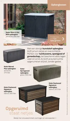 KARWEI folder - Tuin special - onderhoud - Voorbeeld van een folder van KARWEI, geldig van 01-03-2026 | Pagina: 21 | Producten: Opbergbox, Speelgoed