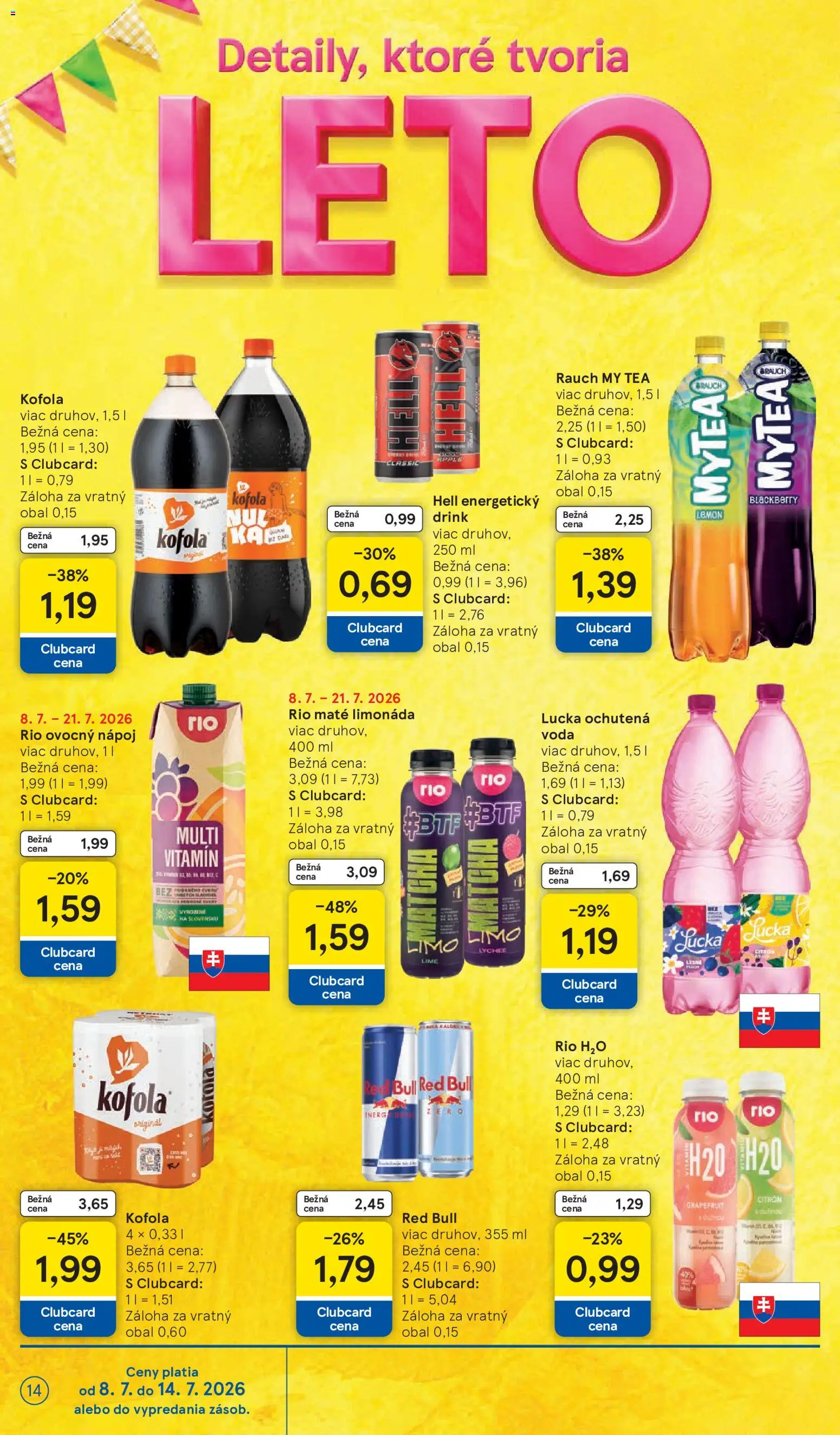 Nové Tesco akcie – leták je platný od 08.07.2026 | Strana: 14