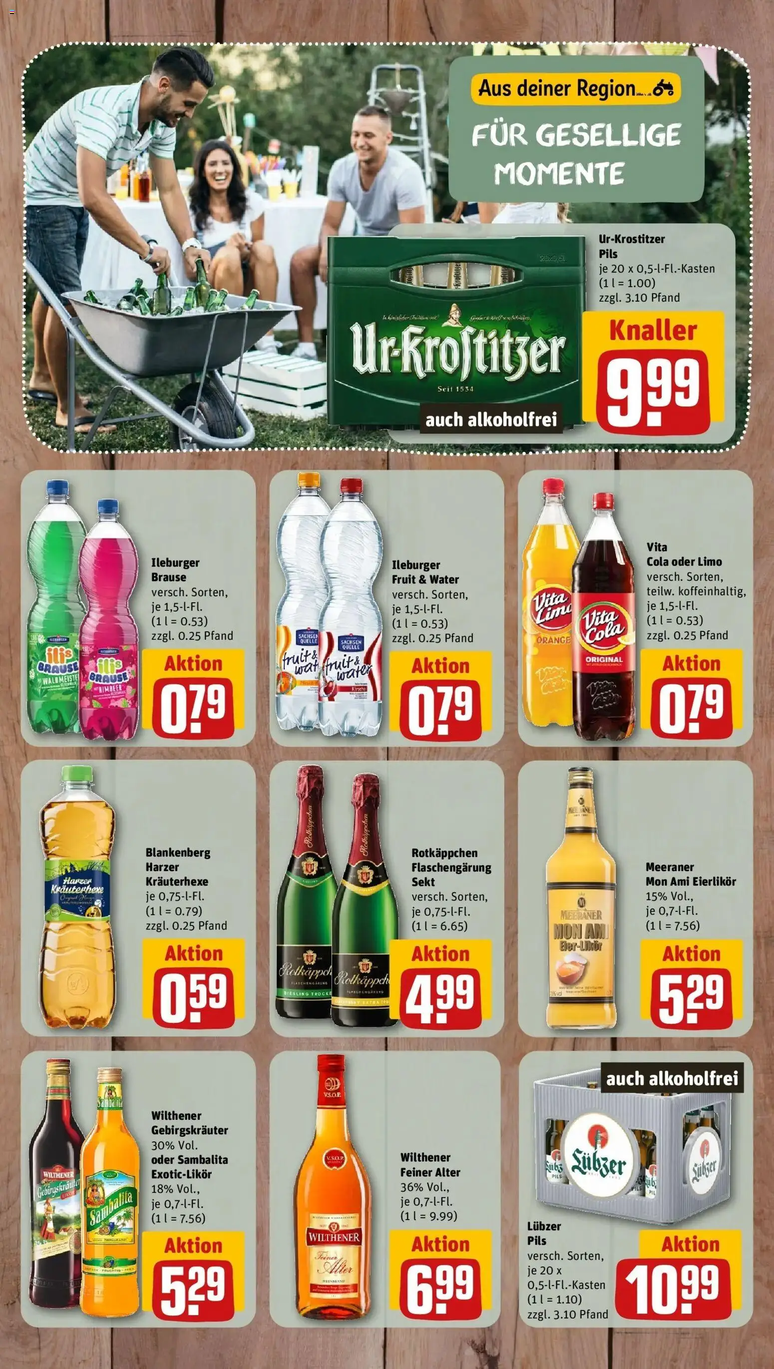 Rewe Prospekt Schneeberg – gültig ab 03.08.2026 | Seite: 10 | Produkte: Cola, Wilthener, Wilthener gebirgskrauter, Pils