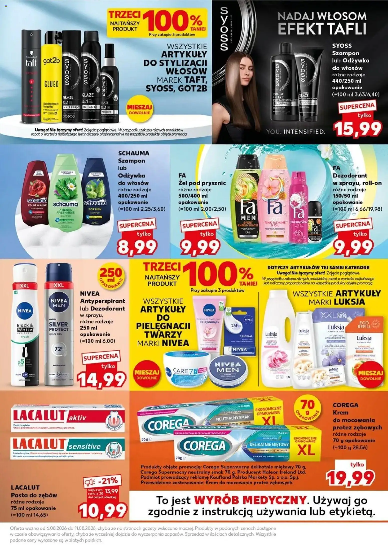 Kaufland gazetka - Super Sobota od 08.08.2026 | Strona: 27 | Produkty: Pasta, Odżywka, Odżywka do włosów, Pasta do zębów