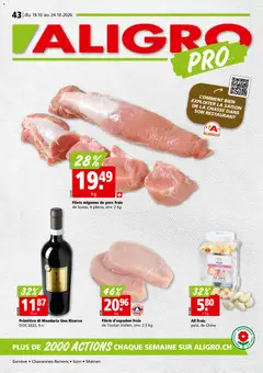 Aligro aktionen Chavannes, Matran, Genève, Sion ab 19.10.2026 gültig